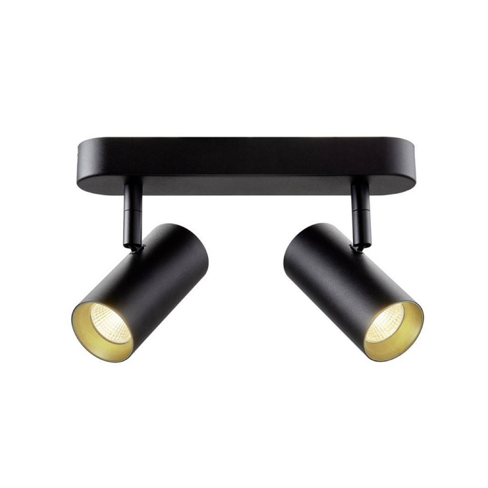 SLV Deckenstrahler Noblo, schwarz, dim to warm, Länge 24 cm