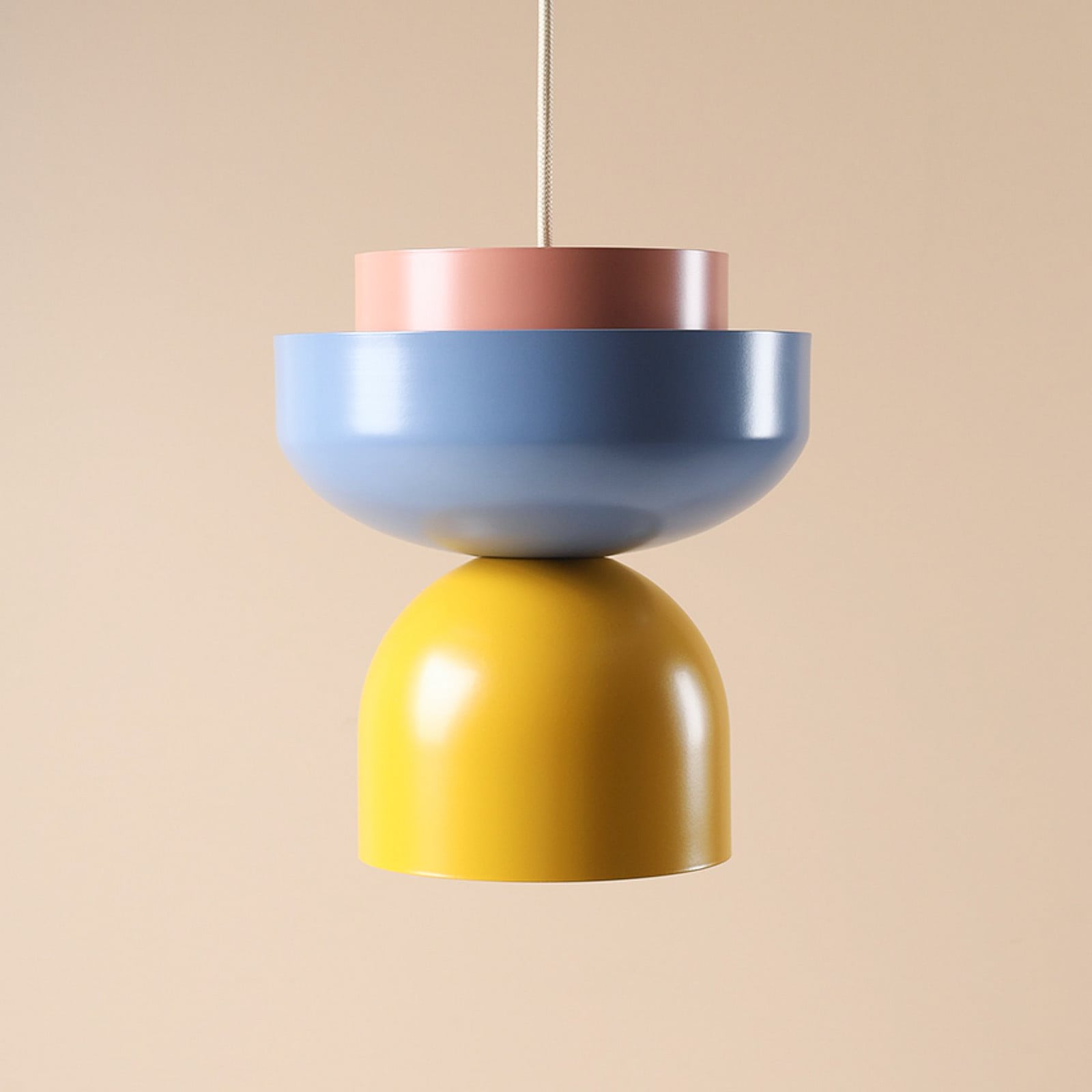 ALDEX Lampă suspendată Ulia galben/albastru/corai - Camera de zi / sufragerie - Modern - galben albastru coral - Metal