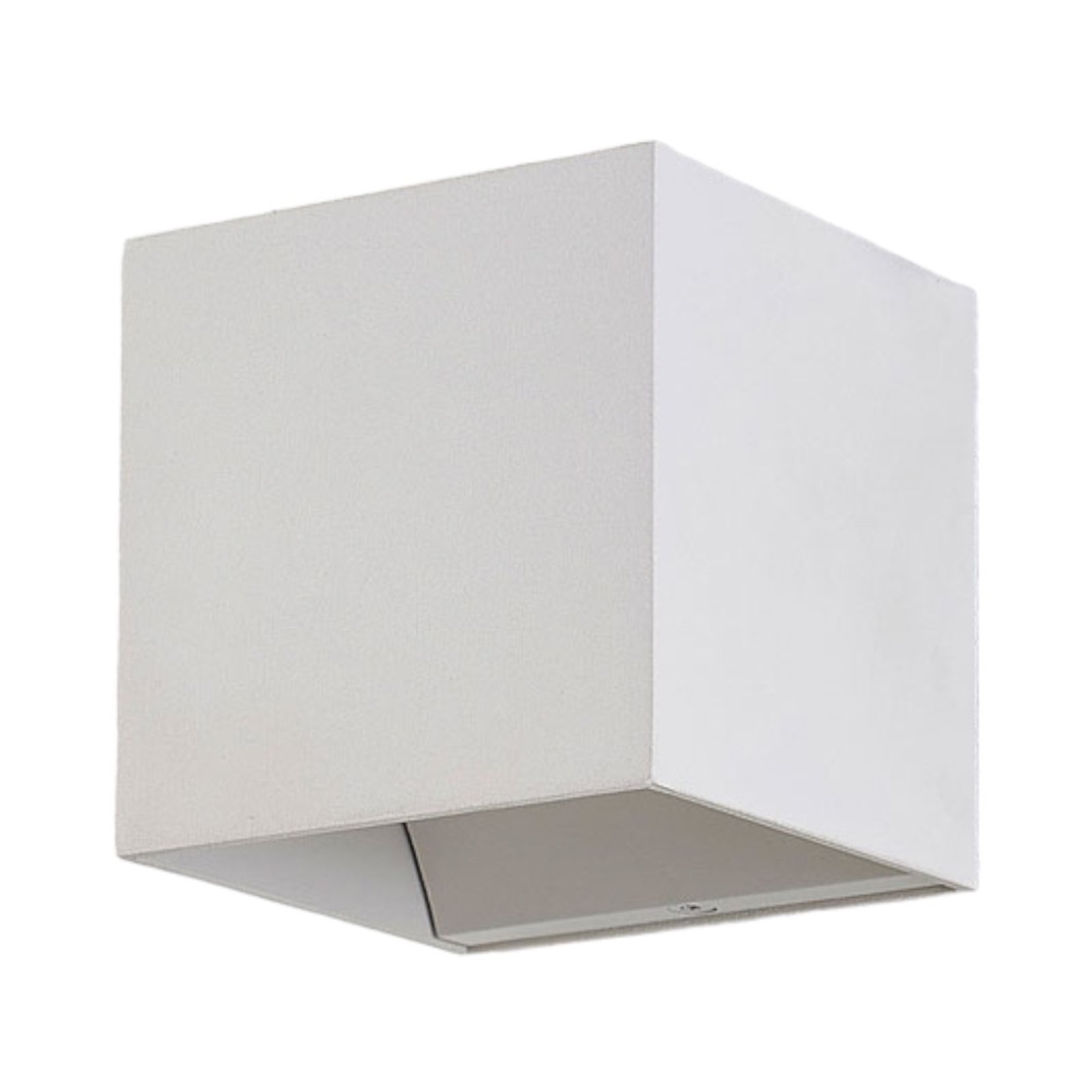 Arcchio LED-seinävalaisin Zuzana, kulmikas, valkoinen, 9,7 cm leveä