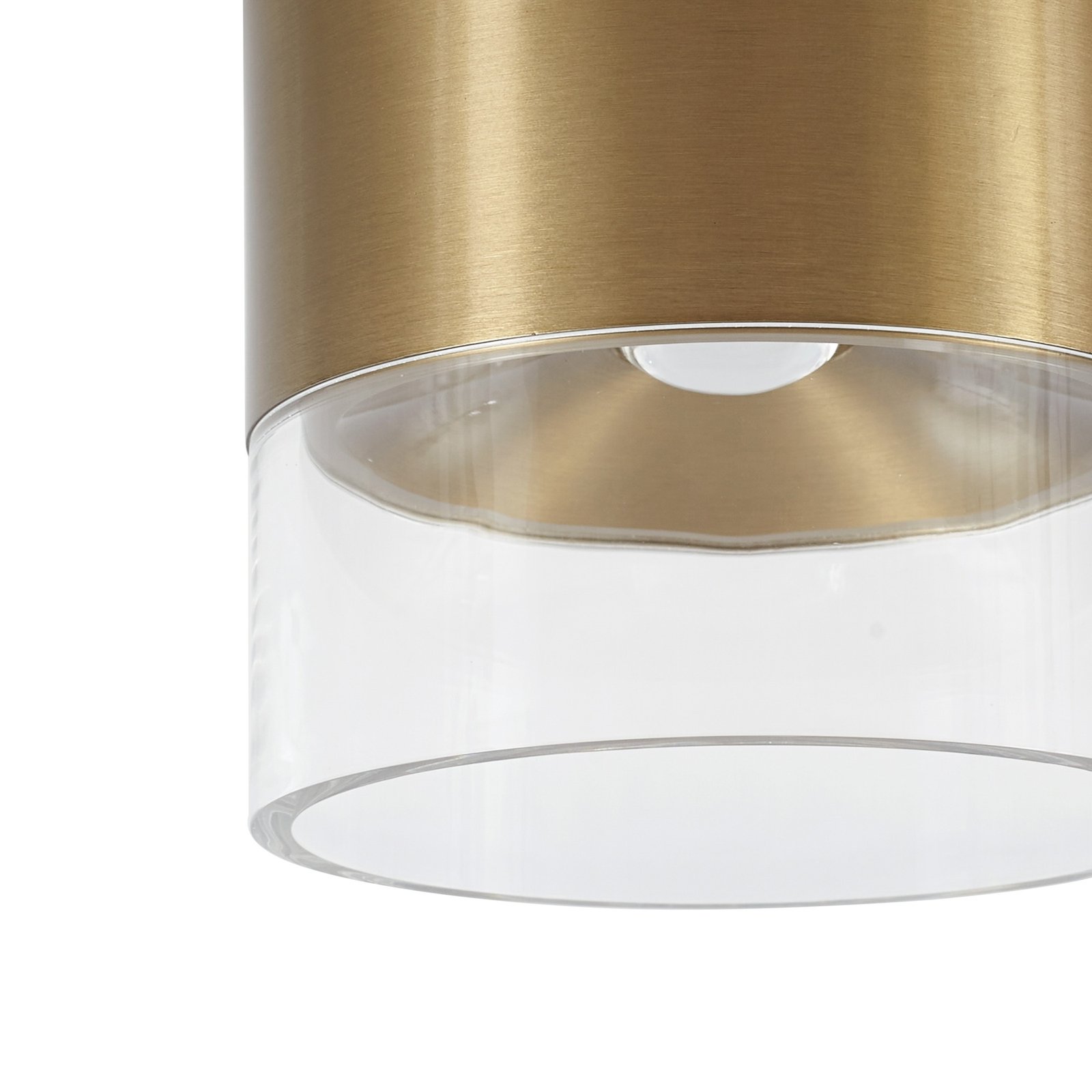 Lindby LED-Deckenleuchte Dalila, gold, Ø 10 cm, Aluminium