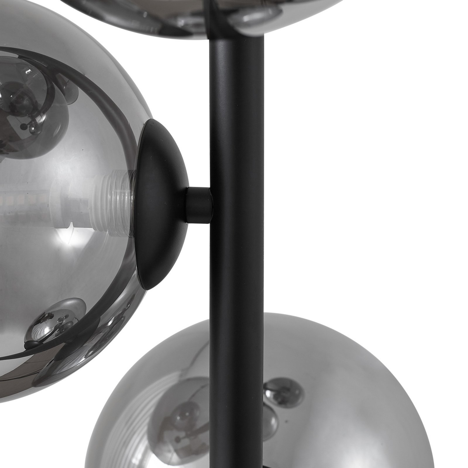 Orbelia Stehleuchte, schwarz, 5-flammig, Glas - Lindby Orbelia Stehleuchte, schwarz, 5-flammig, Glas - Lindby