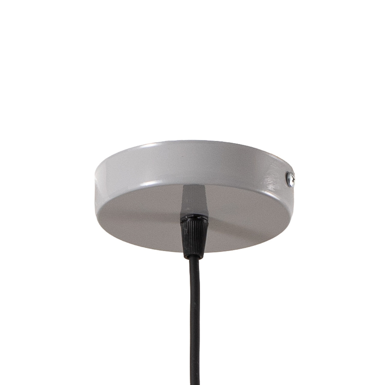 Lampă suspendată Chris, gri/alb, Ø 35 cm, metal