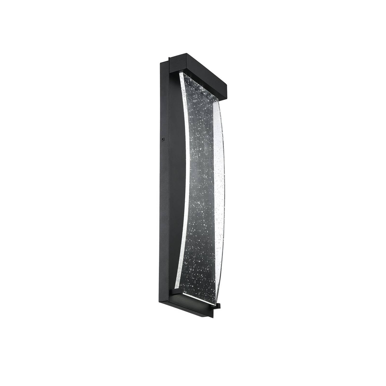 LED-Außenwandleuchte KABO, schwarz, Höhe 36 cm, Metall, IP44