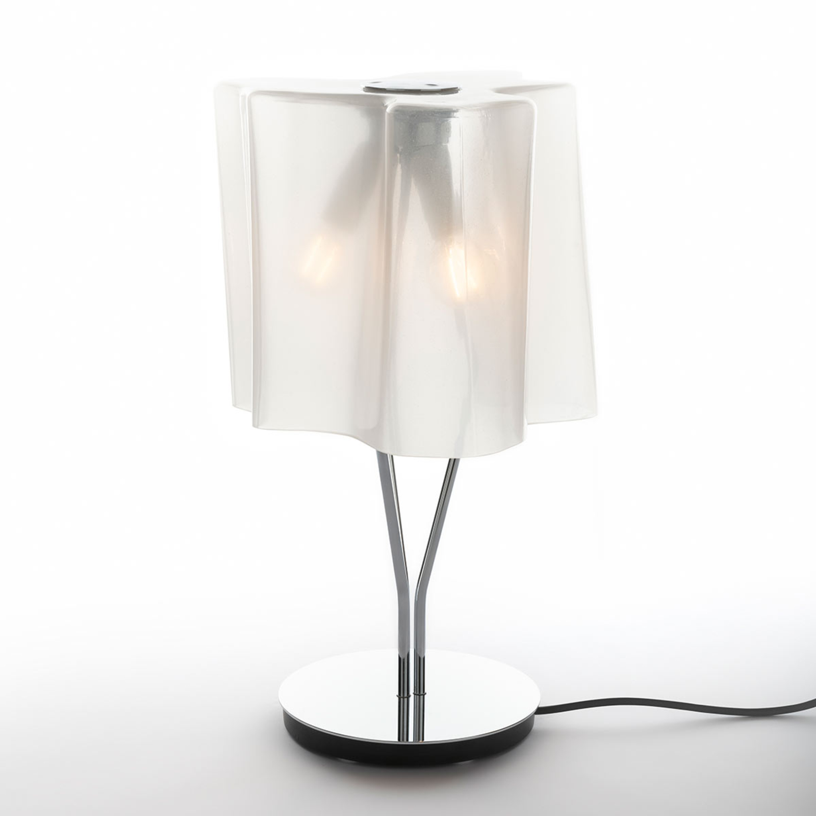 Artemide Logico table lamp 44 cm silk gloss/chrome