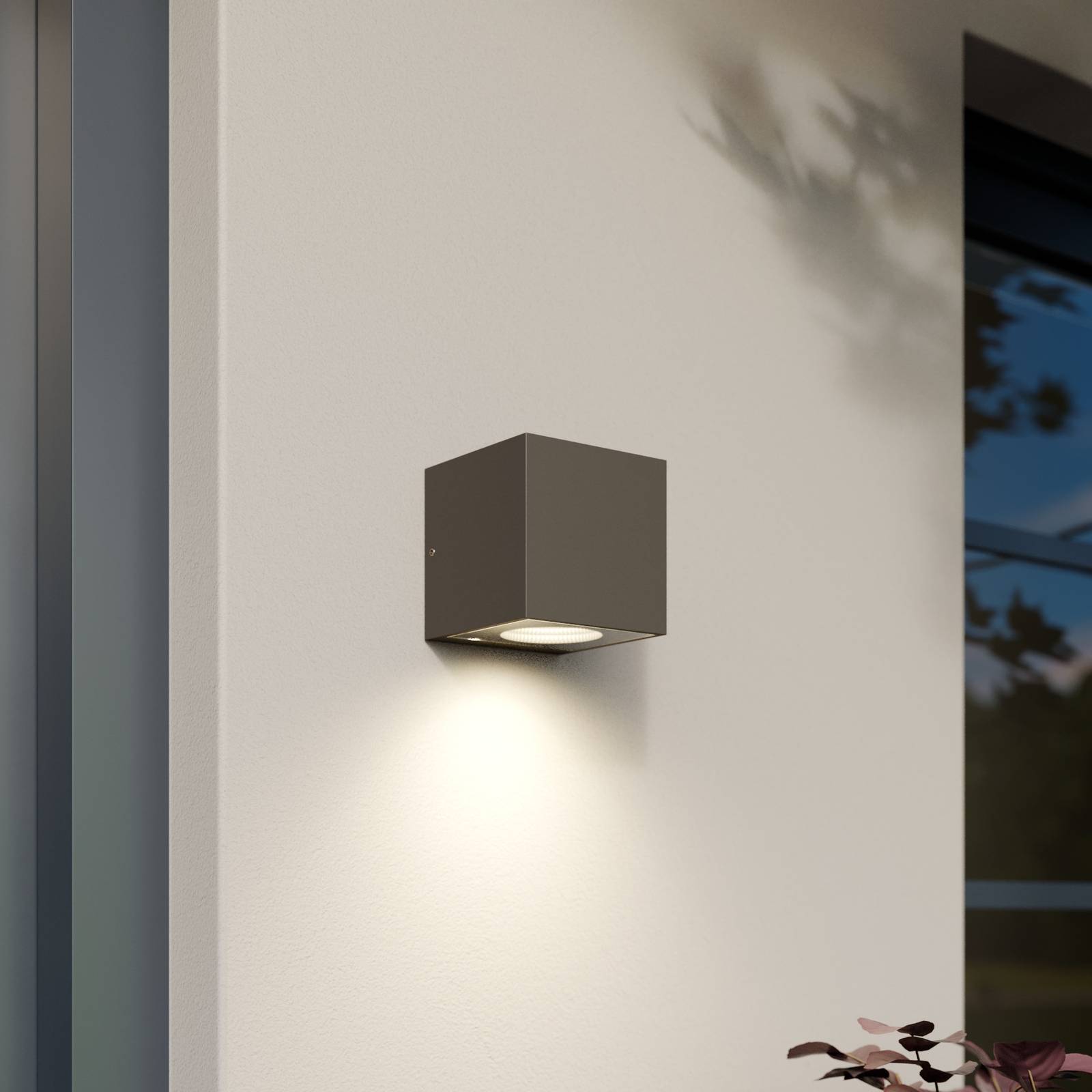 Photos - Chandelier / Lamp Arcchio Tassnim LED wall lamp silver 1-bulb 