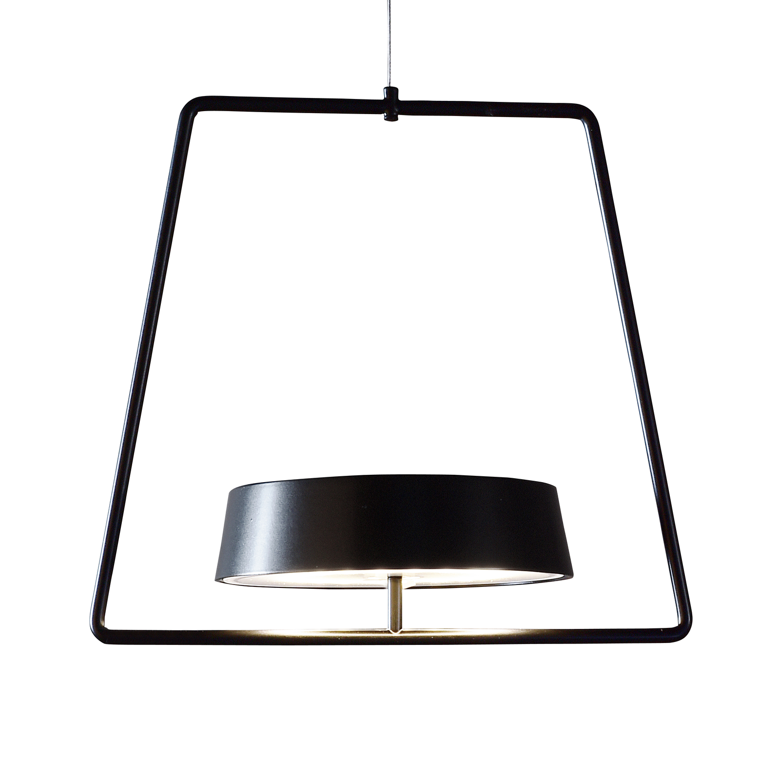 Miram LED hanging light, battery, dimmable, black