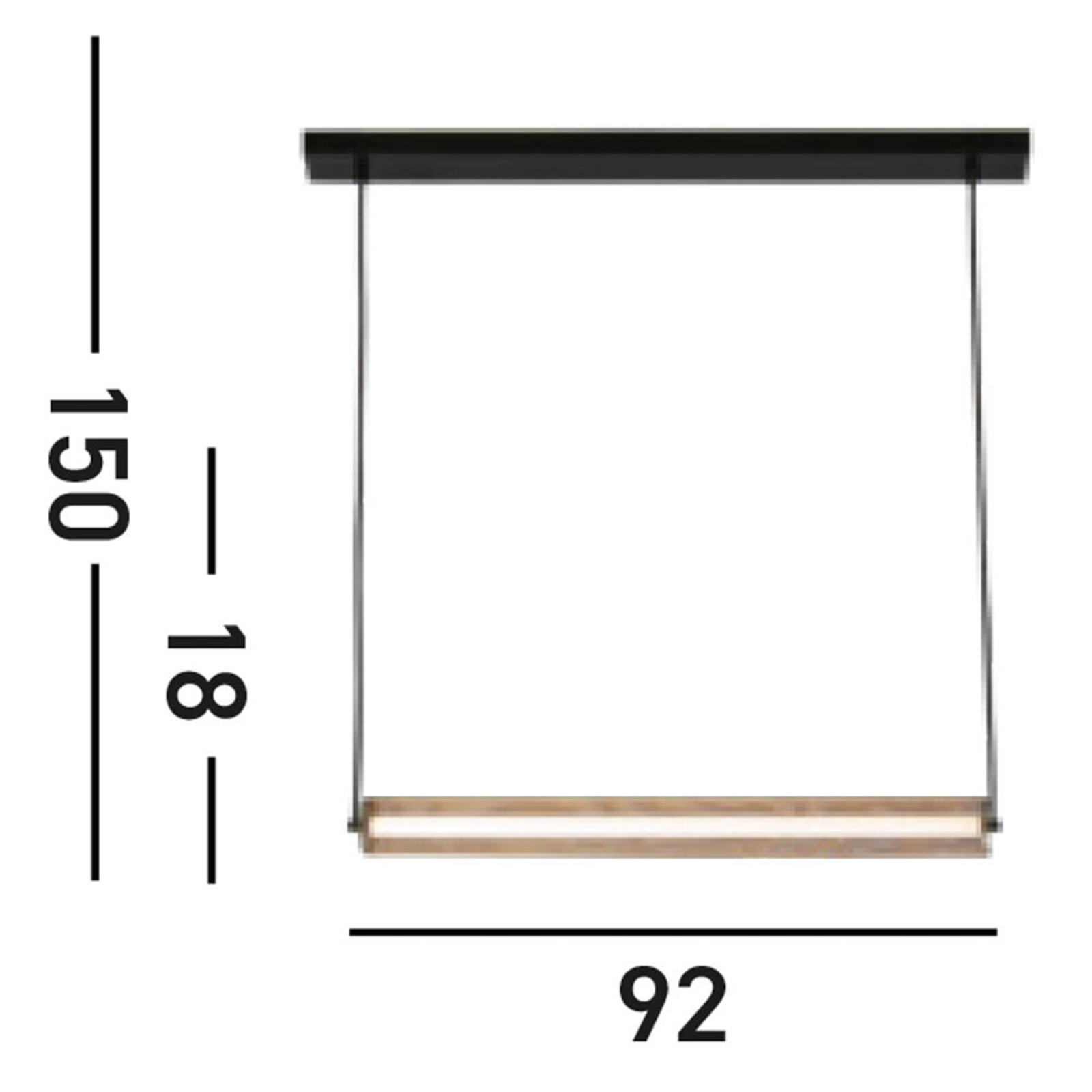 LED-Hängeleuchte Thread, goldfarben, 3-step-dimmbar, Stahl