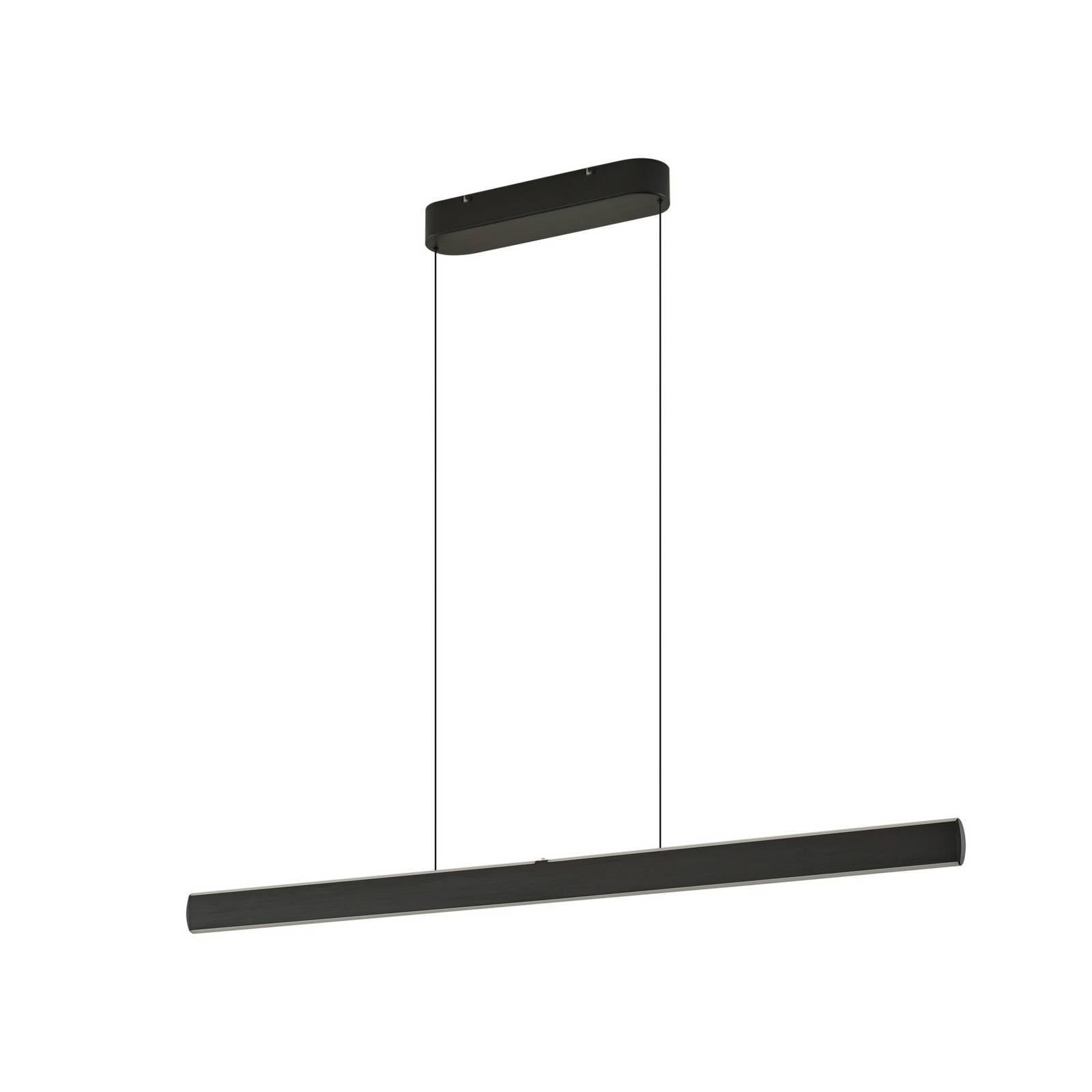 Lucande LED-Hängelampe Arvon, schwarz, 117 cm, dimmbar, CCT