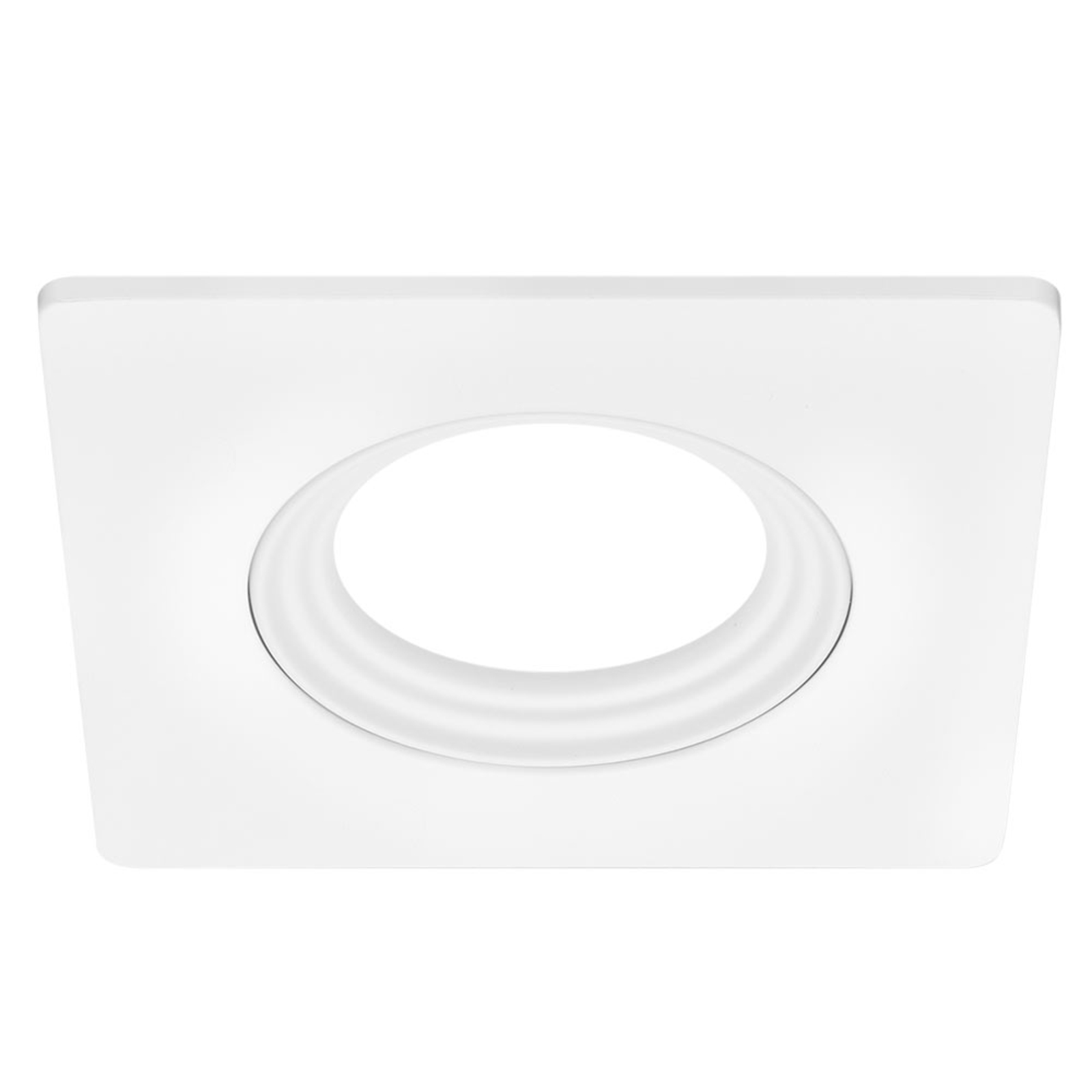 Ledon Angular frame for 68 mm opening, white, aluminium, L: 9 cm, W: 9 cm