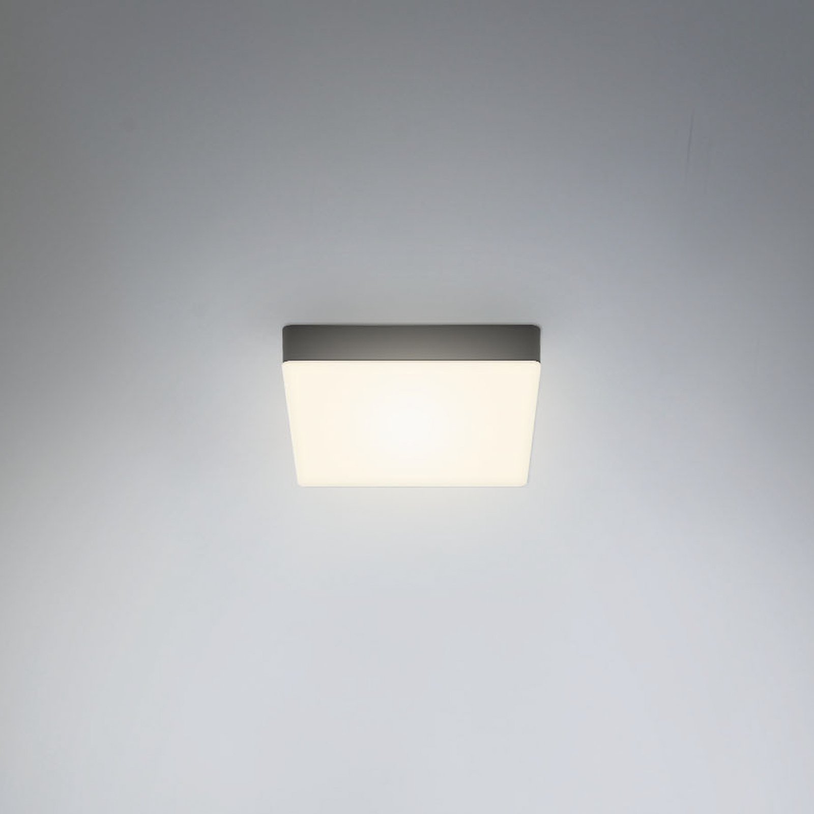 Stropné svietidlo Flame LED, 15,7 x 15,7 cm, čierne