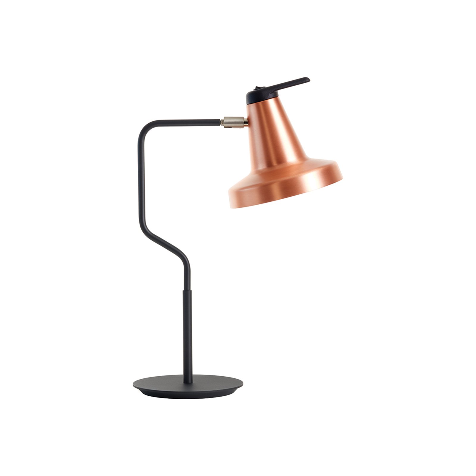 Garçon lámpara de mesa Pantalla regulable cobre/negro