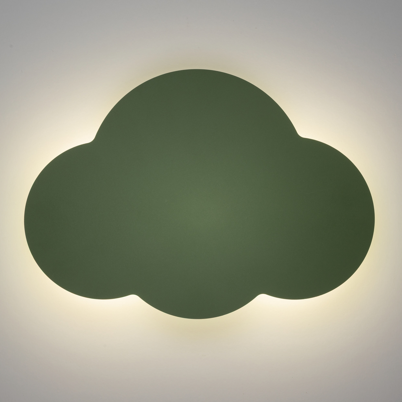 Seinavalgusti Cloud, roheline, metall, laius 38 cm, 2-leekidega, G9