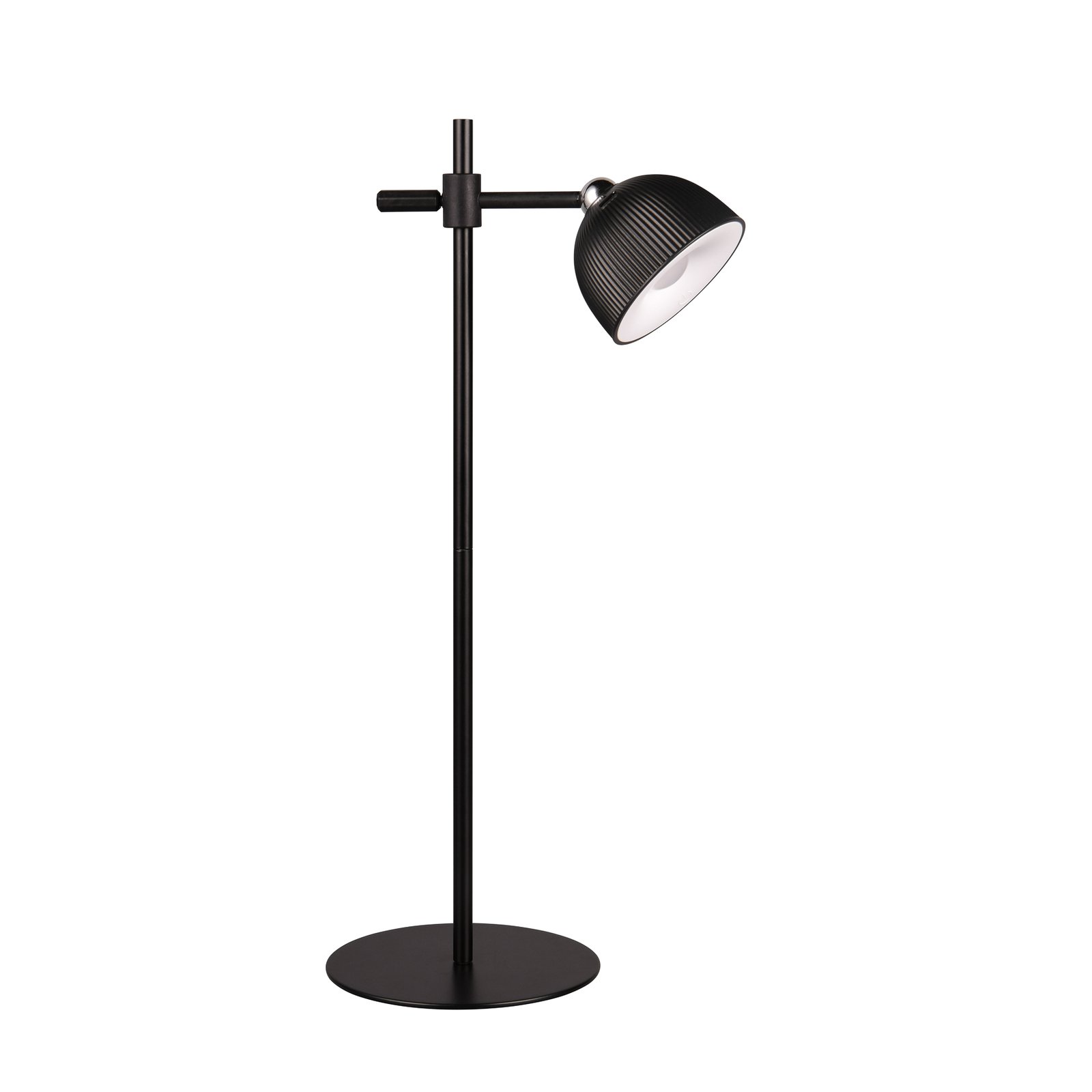 Maxima LED oppladbar bordlampe, svart, høyde 41 cm, plast