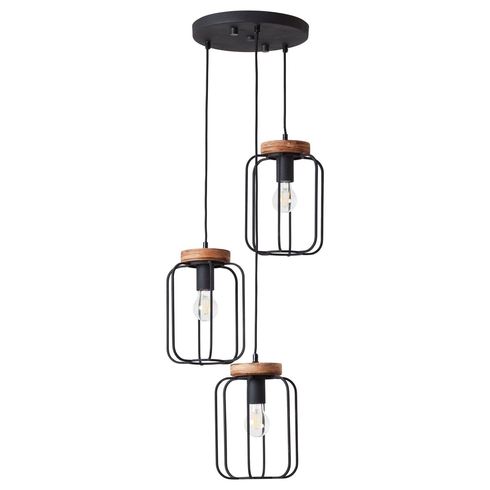 Hanglamp Tosh 3-lamps rondell