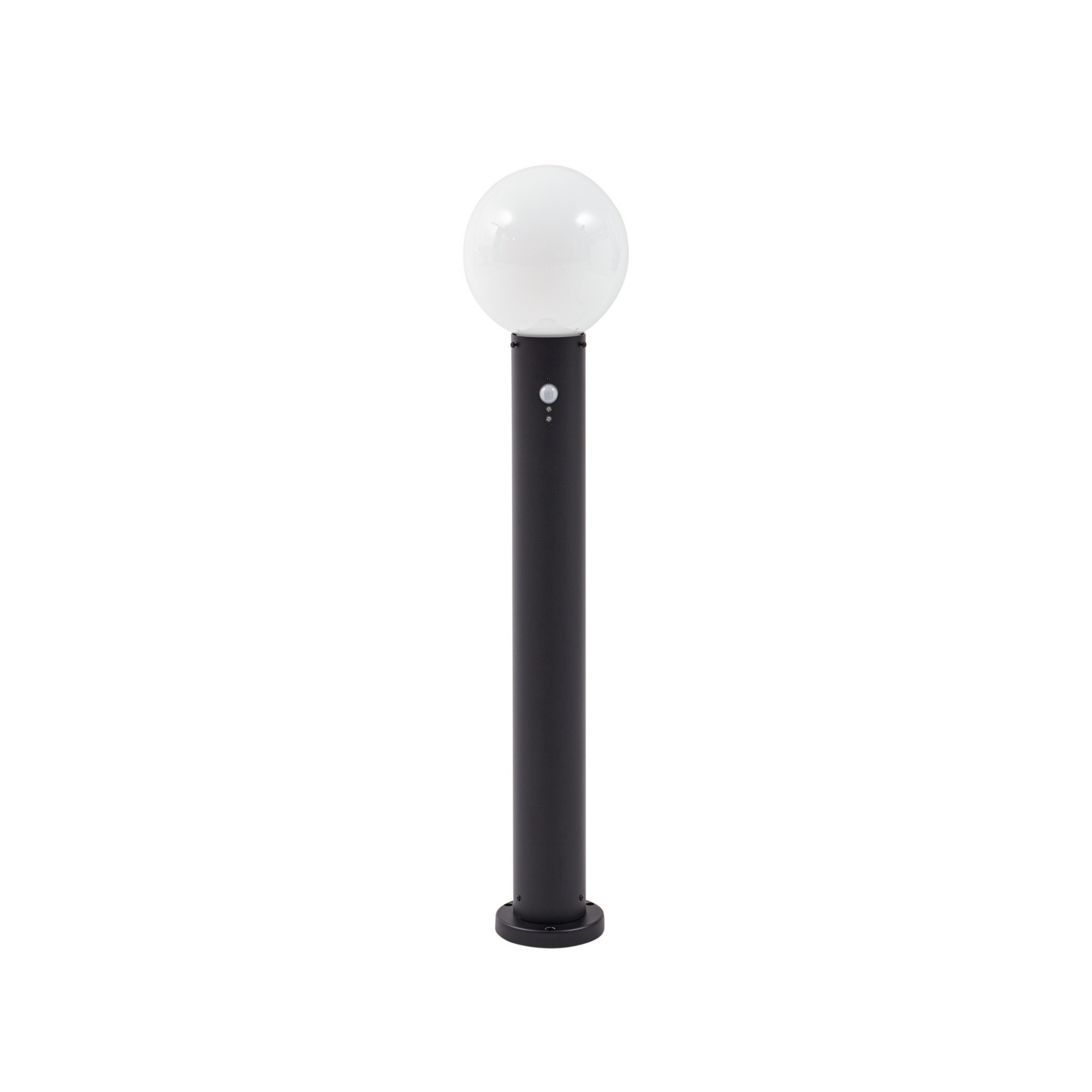 Dangan path light, 90 cm, sensor, glass, white - Lindby