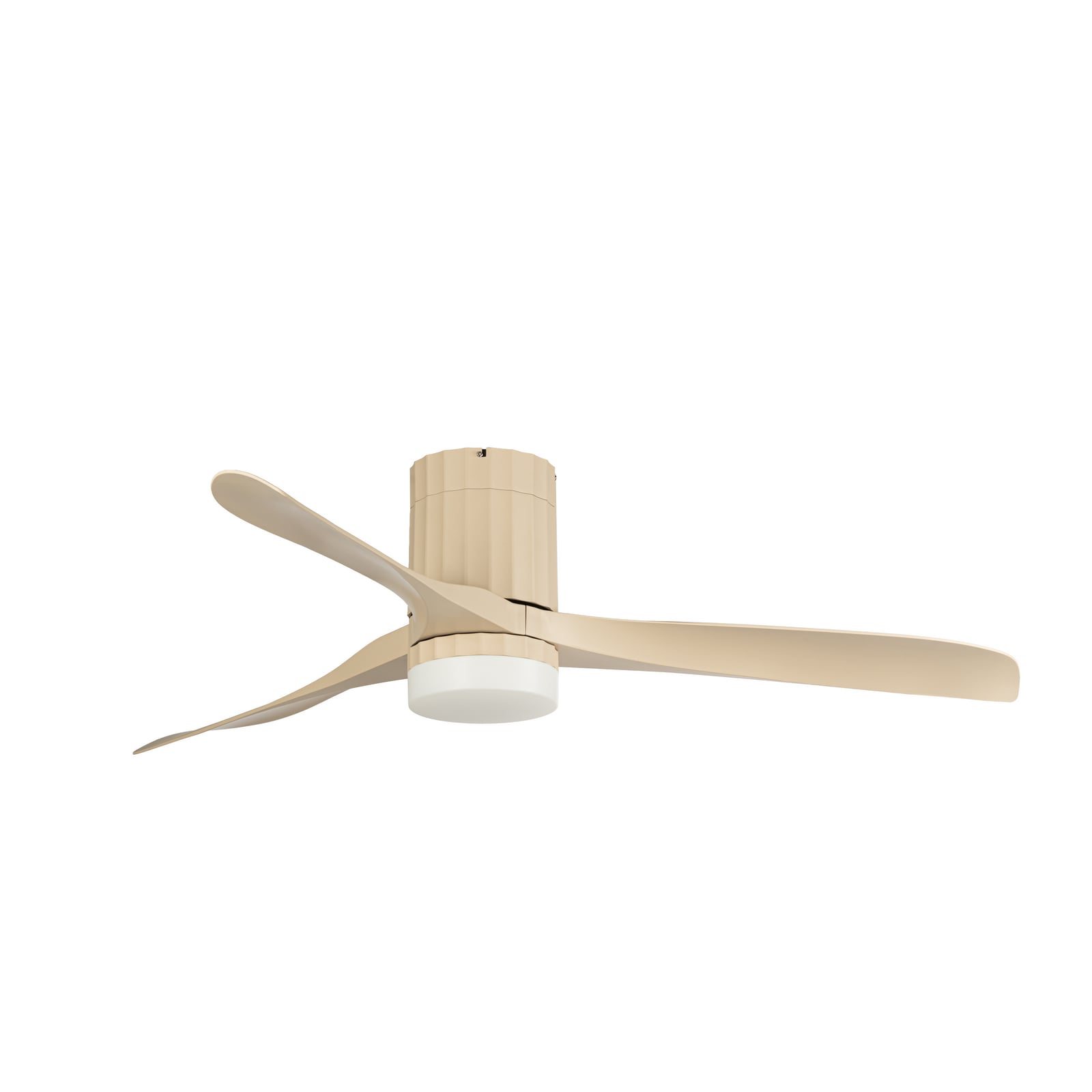Lucande LED plafondventilator Novri, beige, Ø 132 cm, CCT Lucande LED plafondventilator Novri, beige, Ø 132 cm, CCT