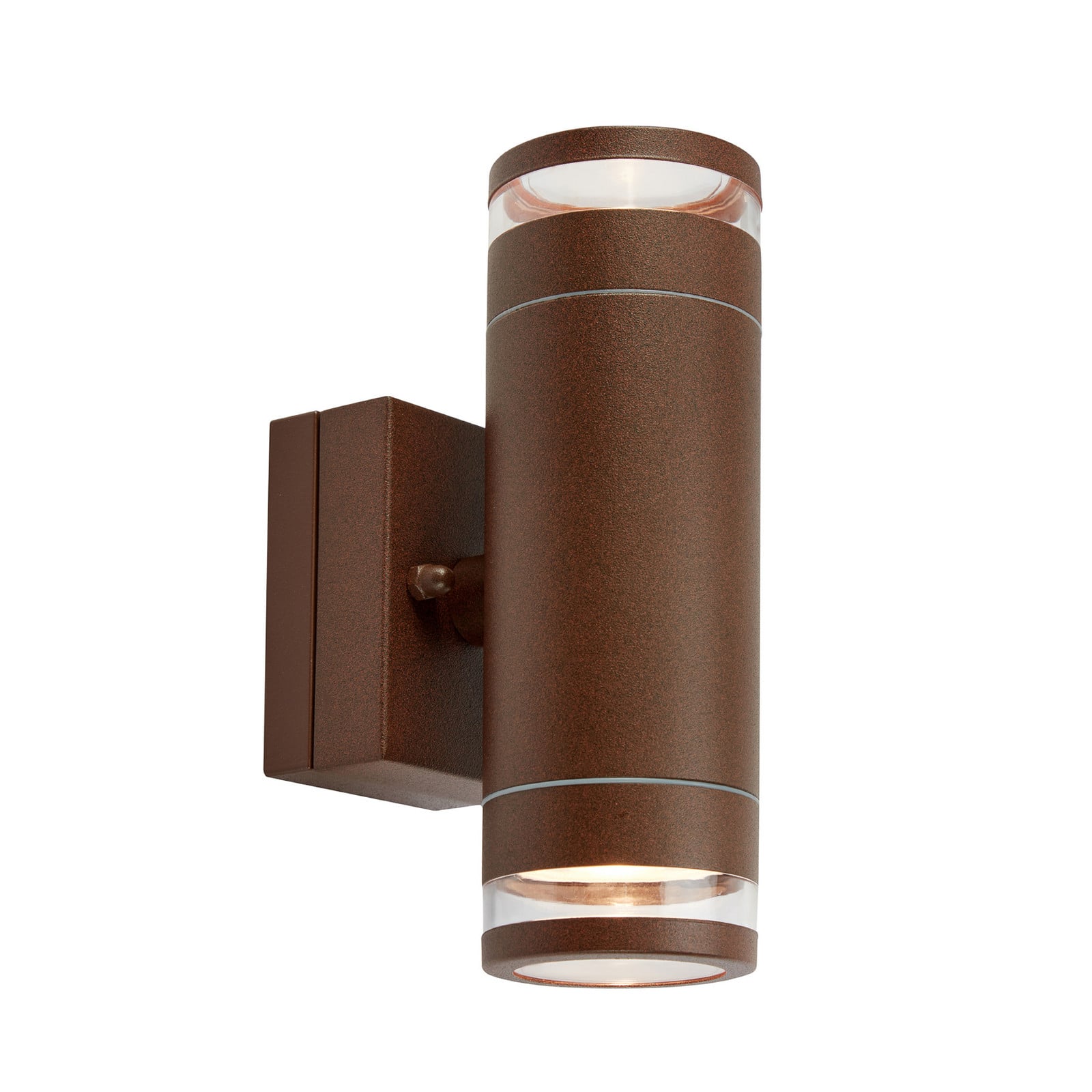 Luno LED-Außenwandlampe, braun, 2-flg., IP65, dim. Markslöjd - Skandinavisch - Aluminium - Mehrflammig