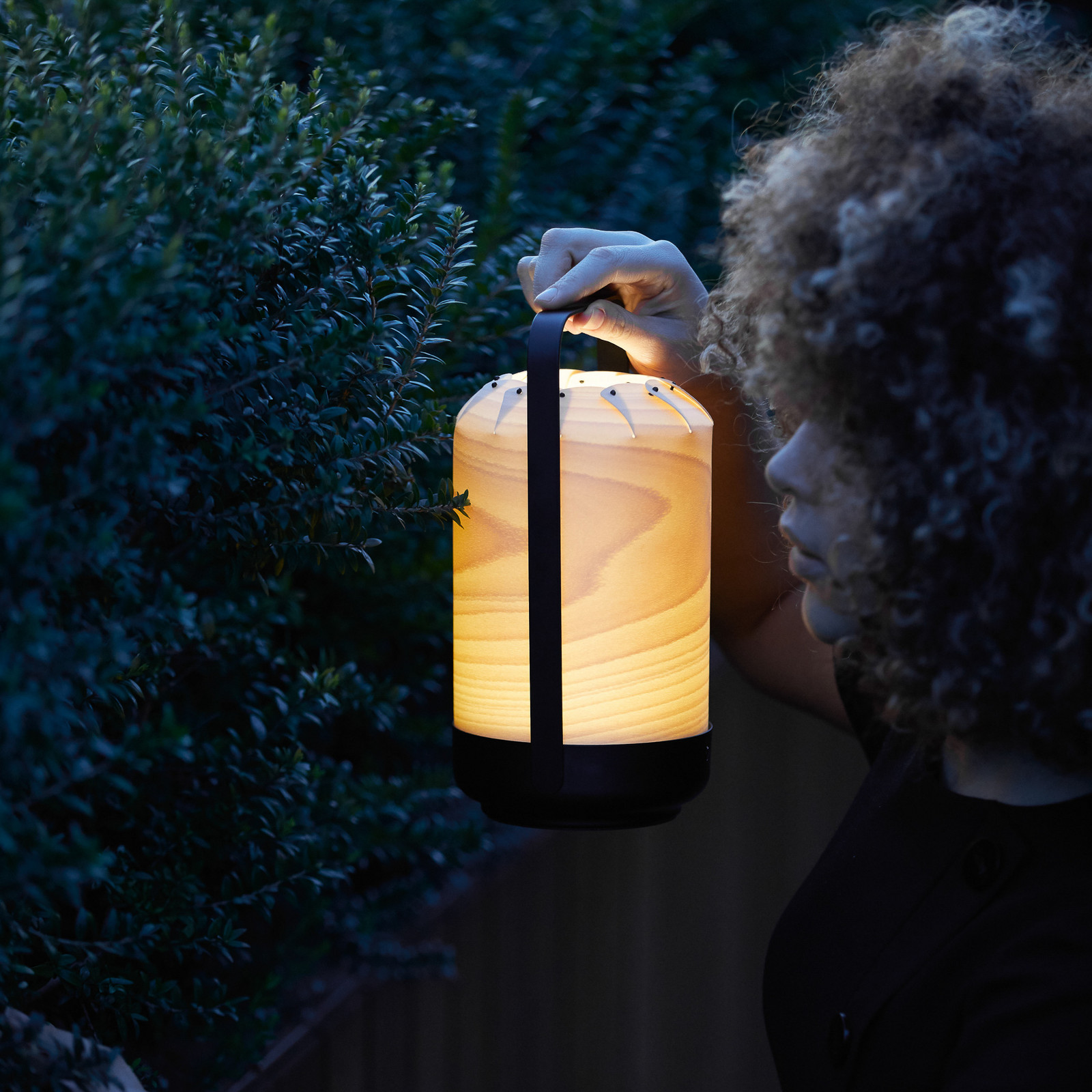 LZF Mini Chou lampă de masă LED acumulator fag