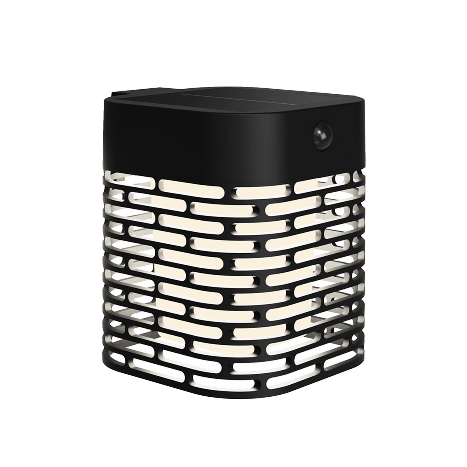 Philips LED-sončna stenska svetilka Hara, črna, s senzorjem, IP44 Philips LED-sončna stenska svetilka Hara, črna, s senzorjem, IP44