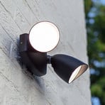 Shrimp LED outdoor spotlight with 2 spots IP54