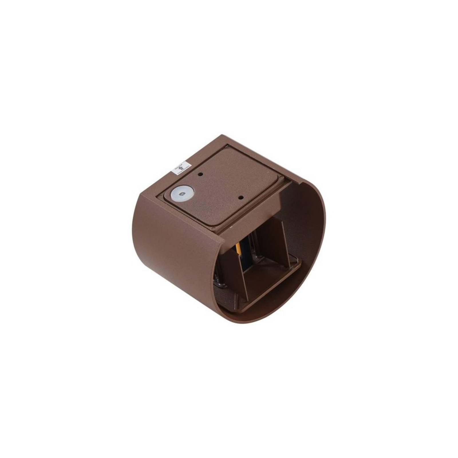 Nivar Round LED Aplique Exterior Rust Brown - Lindby