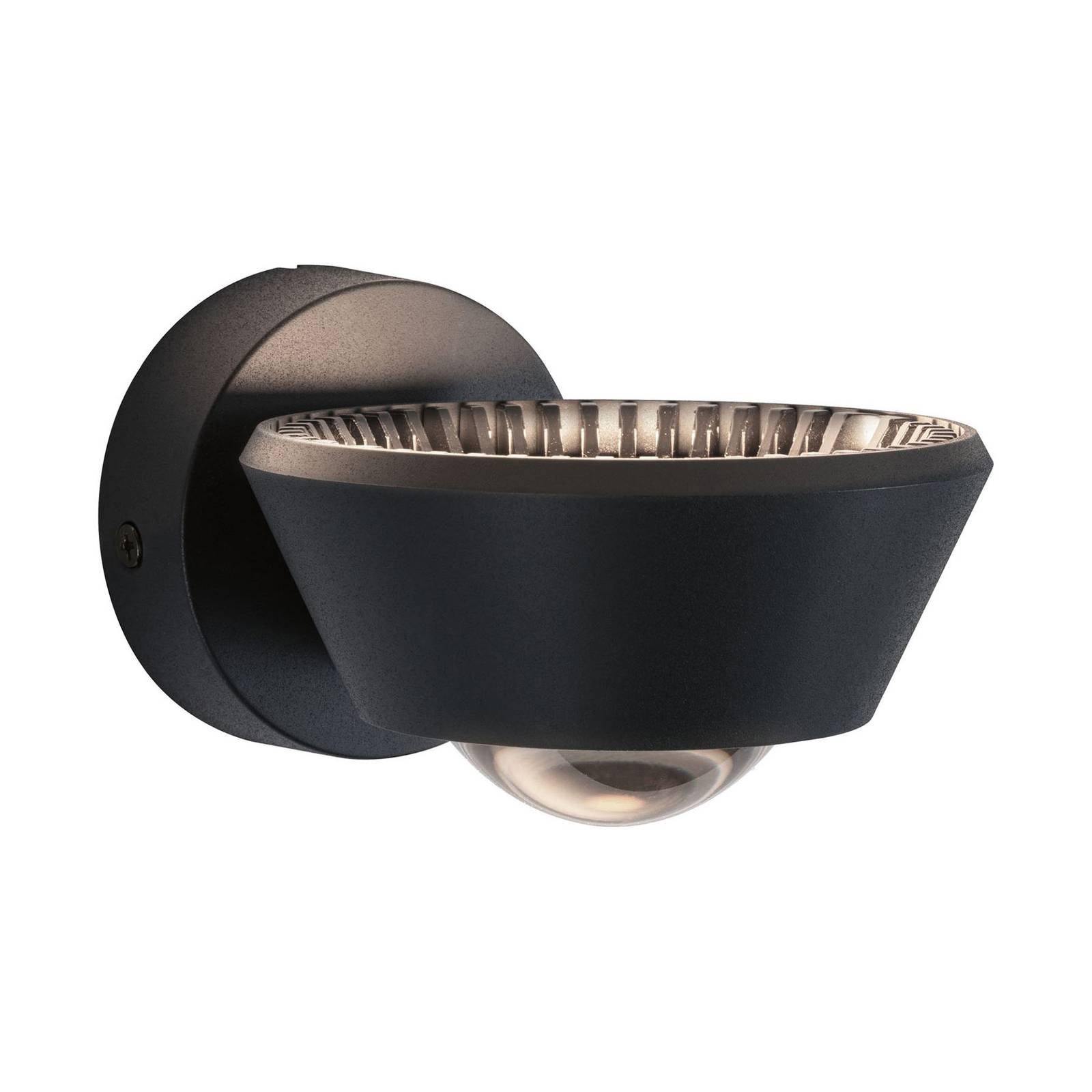 Paulmann LED Wall Light - Bathroom - dimmable - Modern - Black