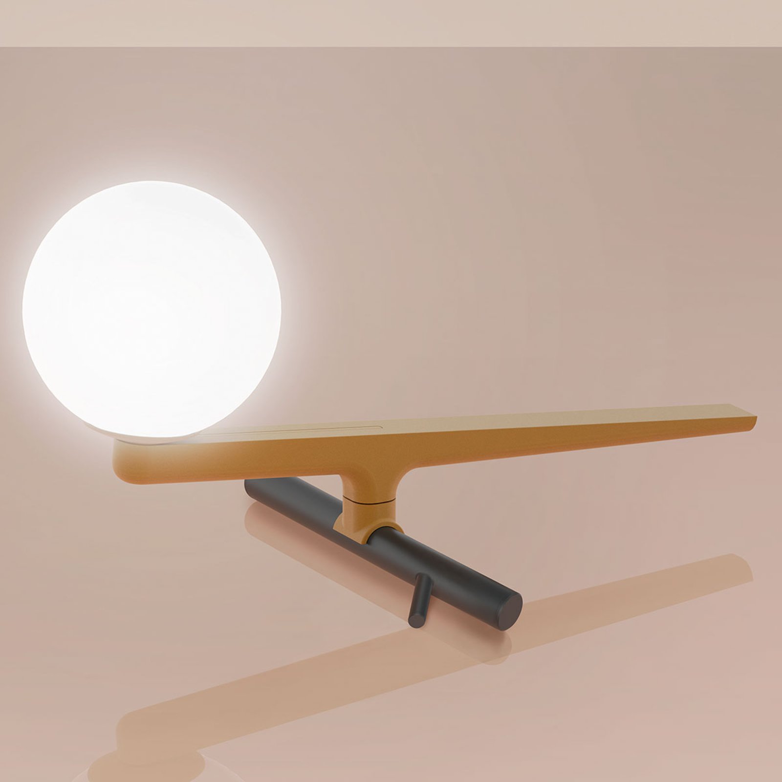 Artemide Yanzi LED table lamp with a dimmer switch