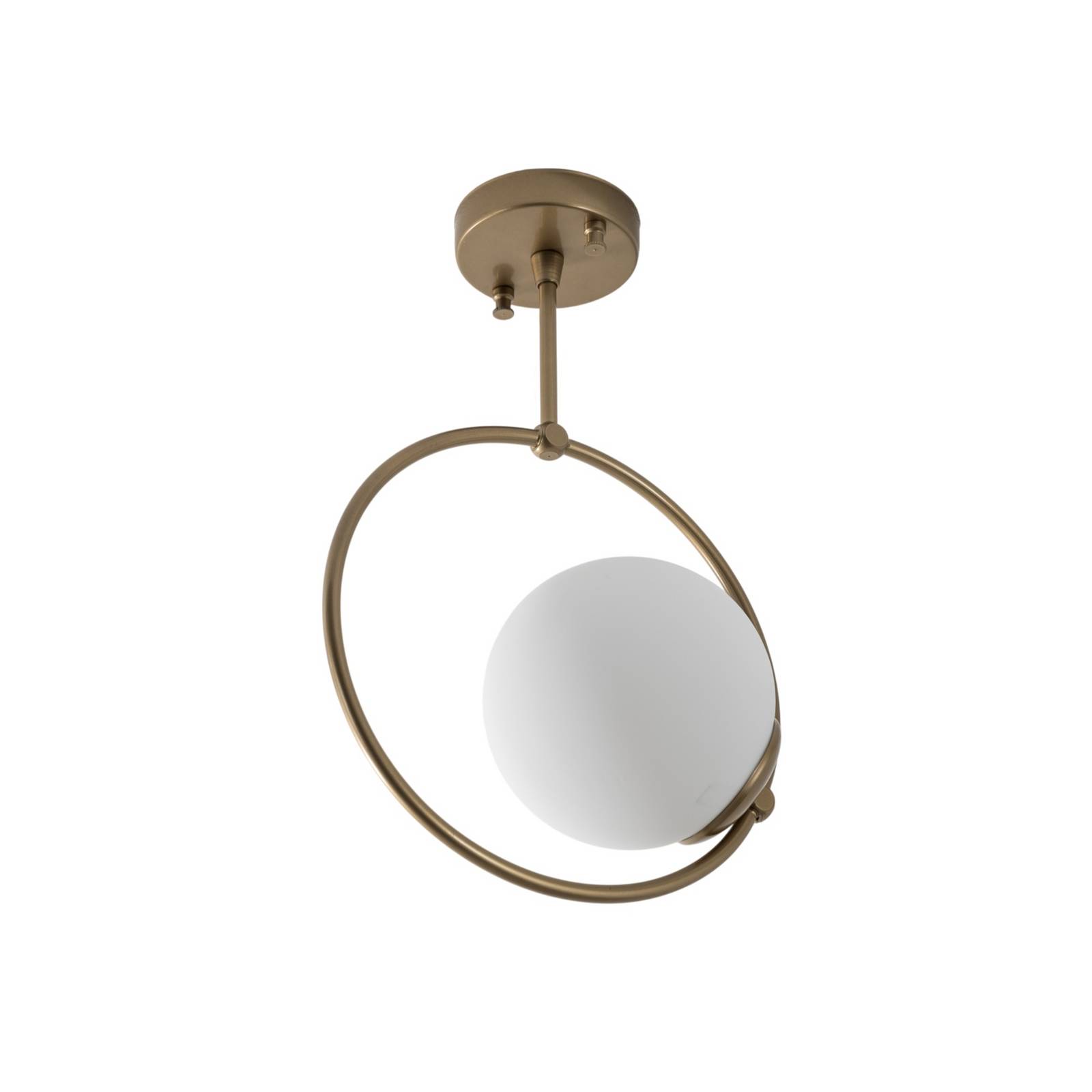 Lampa sufitowa Dolunay, Ø 26 cm, złota, szkło, E27