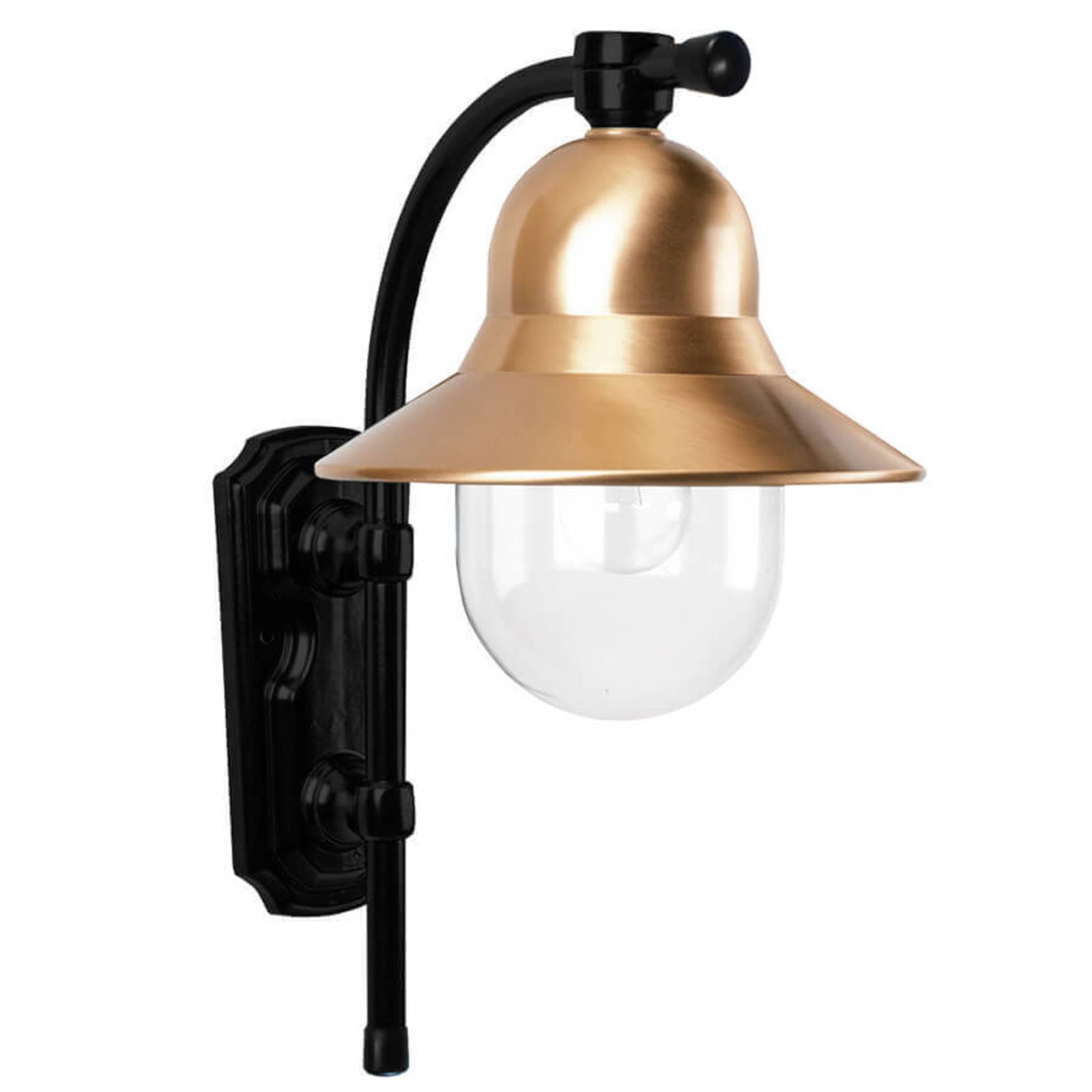 K.s. verlichting időtlen toscane kültéri fali lámpa, fekete