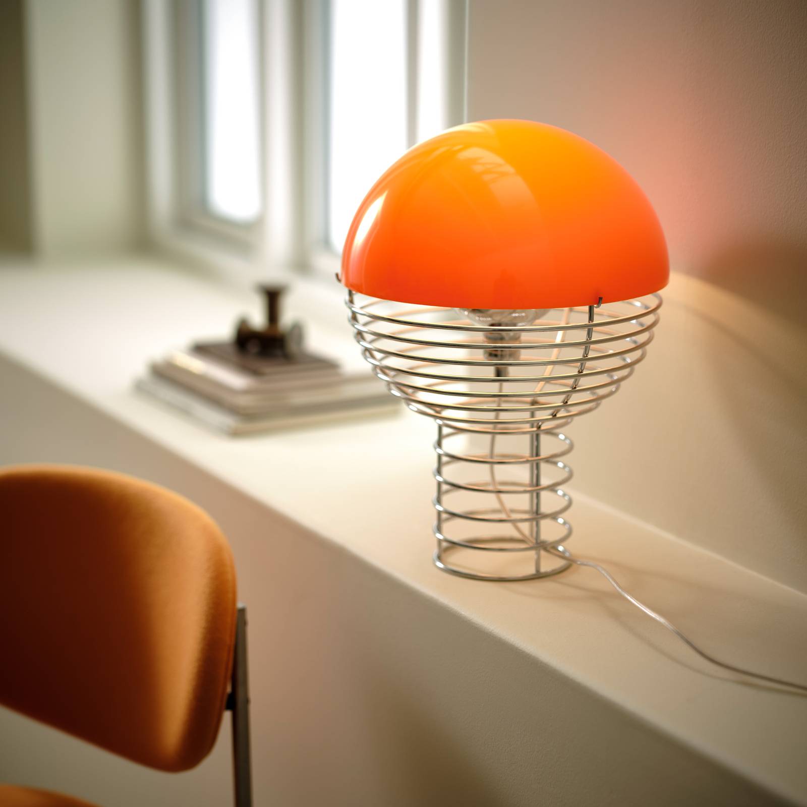VERPAN Wire lille bordlampe orange