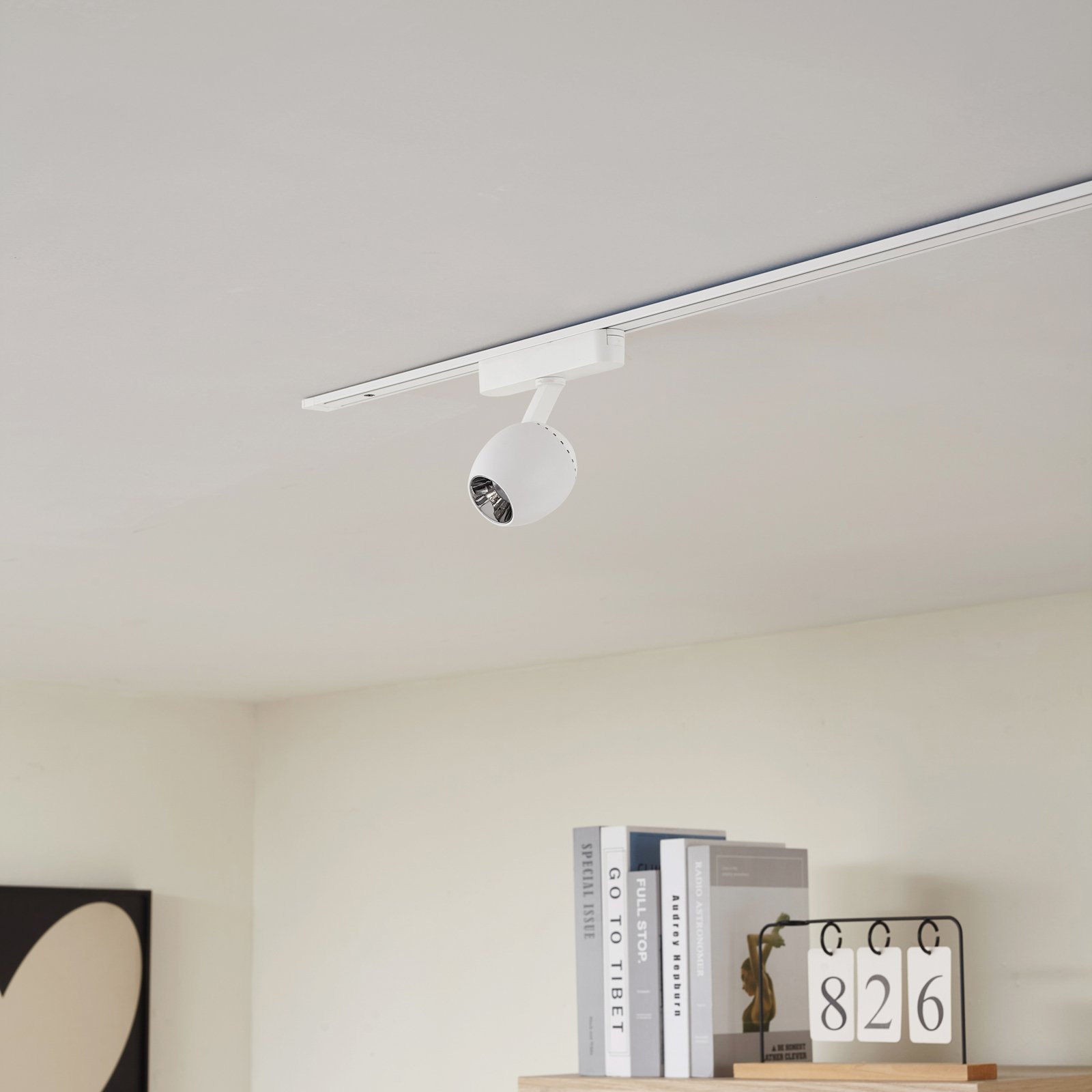 Lindby LED spot 48 V Lumaro, wit, Ø6cm, kunststof, dimbaar