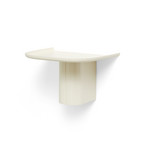 Korpus vägghylla med klädkrokar, krämvit, 35 cm - HAY