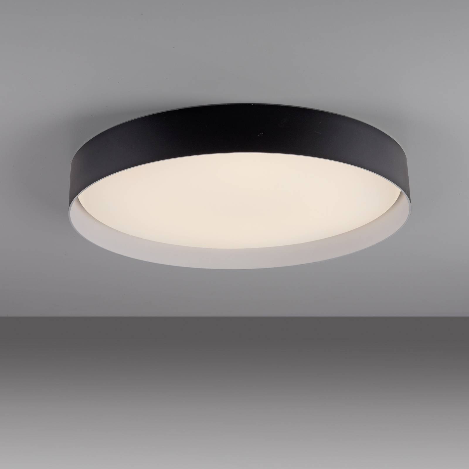  Schöner Wohnen Schöner Wohnen Tavoli Led Ceiling Light, Black, ø 49 Cm, Metal, Cct, Dimmable 