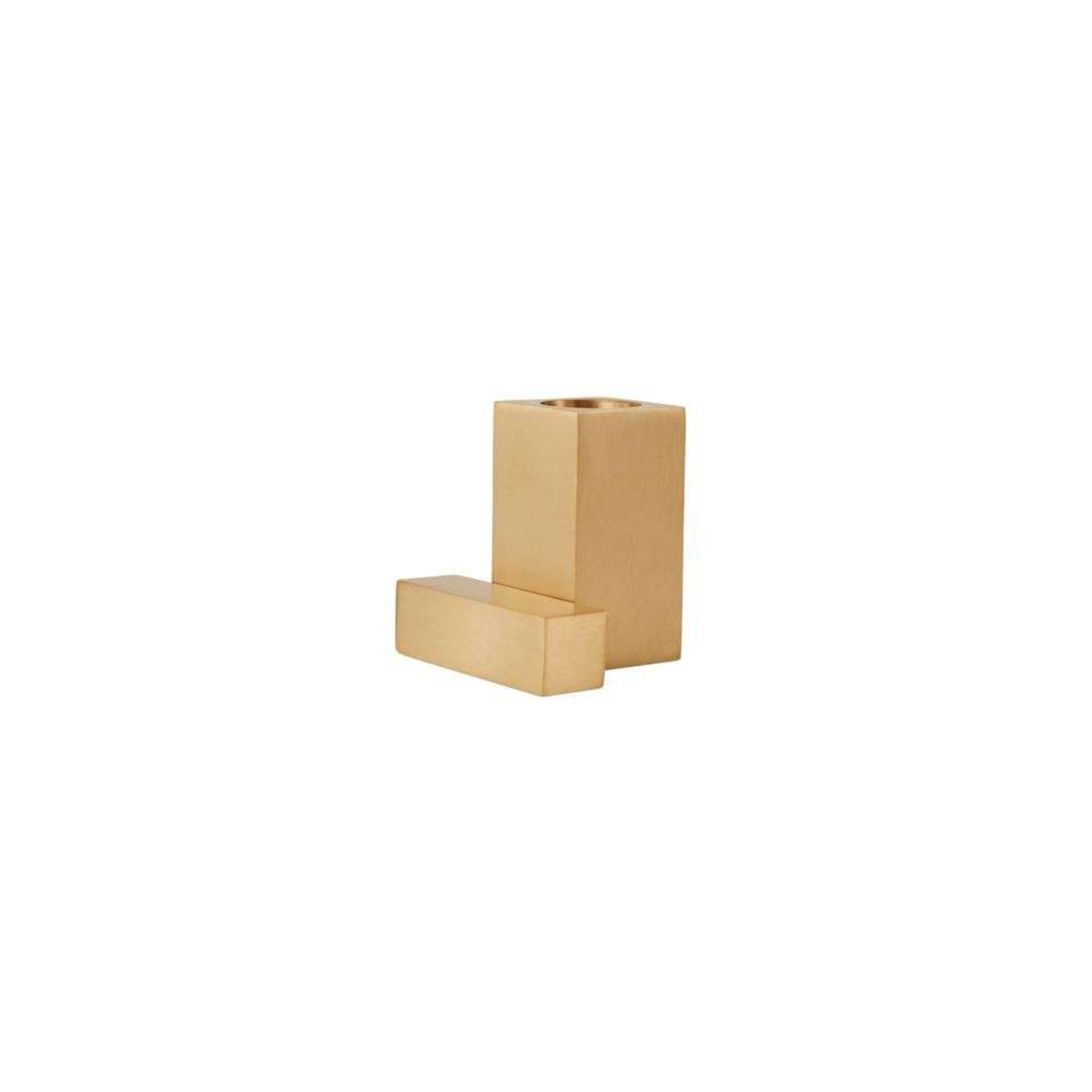 Square Porte-bougies Solid Brass - OYOY Living Design