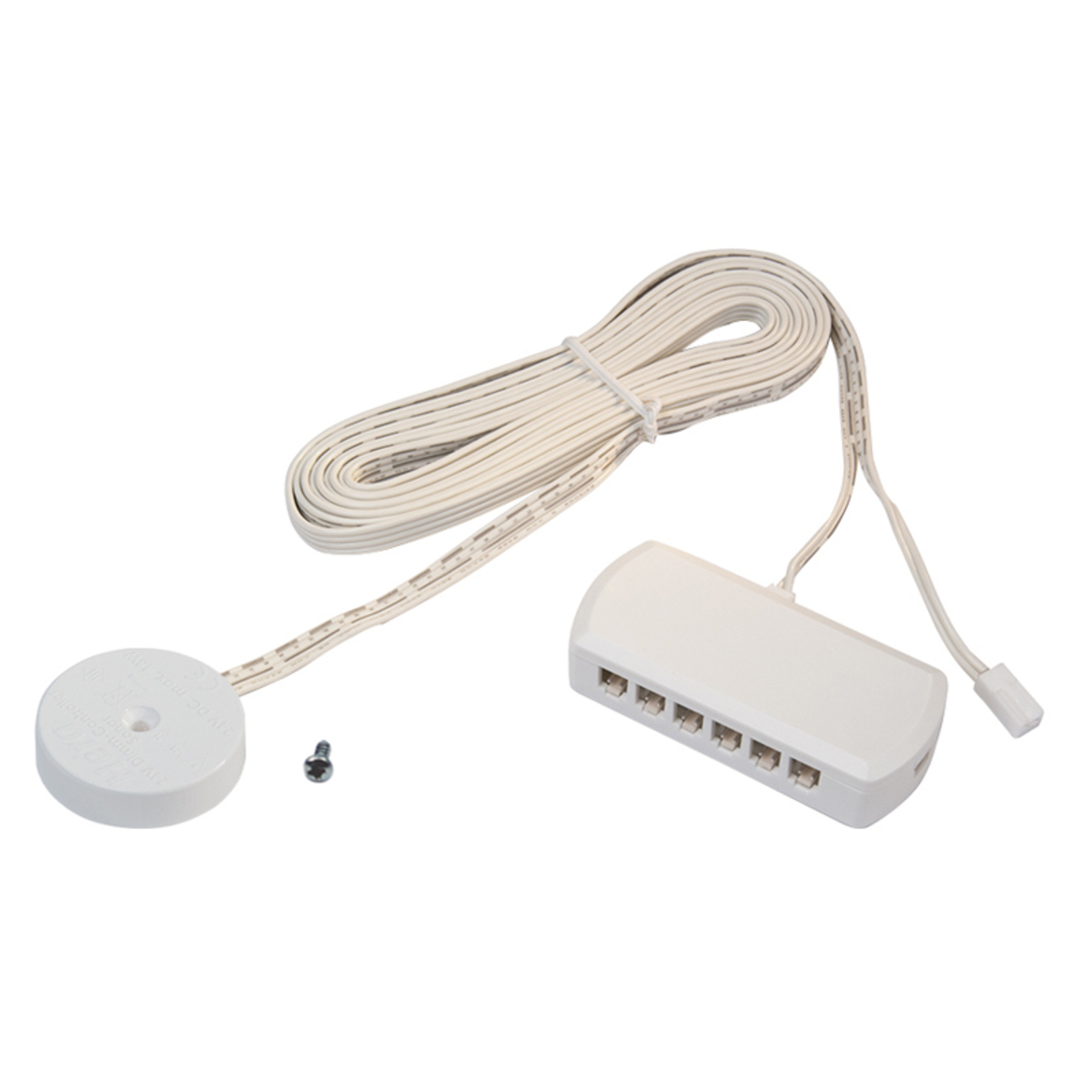 HERA 24 V dim-controller sonar 48 W, 11-way distributor, plastic, L: 8.2 cm, W: 6.2 cm, H: 1.6 cm