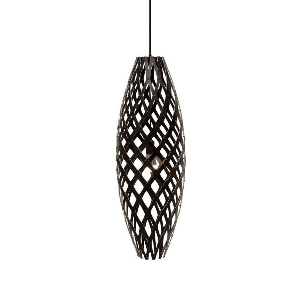 david trubridge Hinaki pendellampa 90 cm, svart från david trubridge