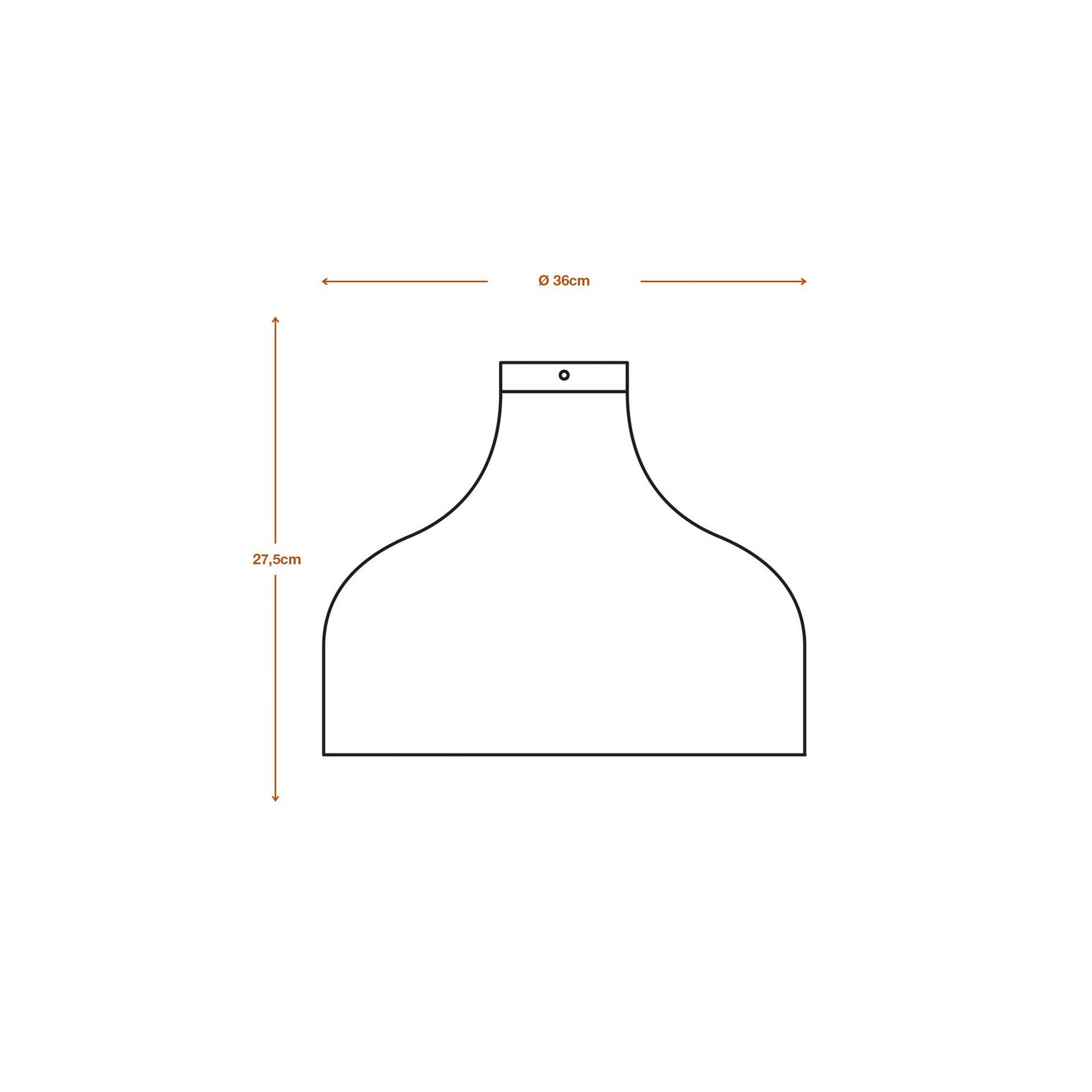 OSRAM Deckenleuchte HAT, braun, Ø 36 cm, Wellpappe, E27