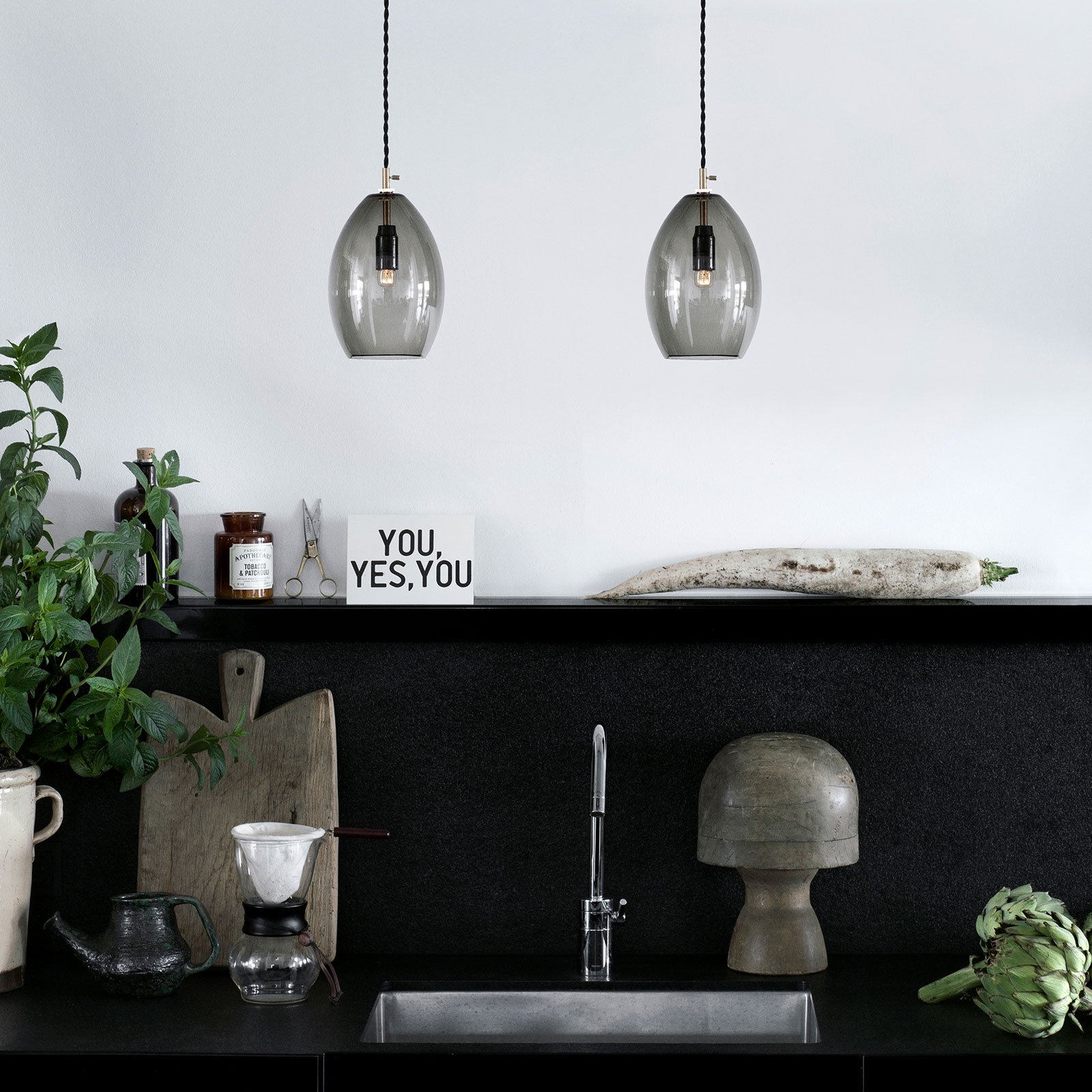 Unika Pendant Grey Small - Northern