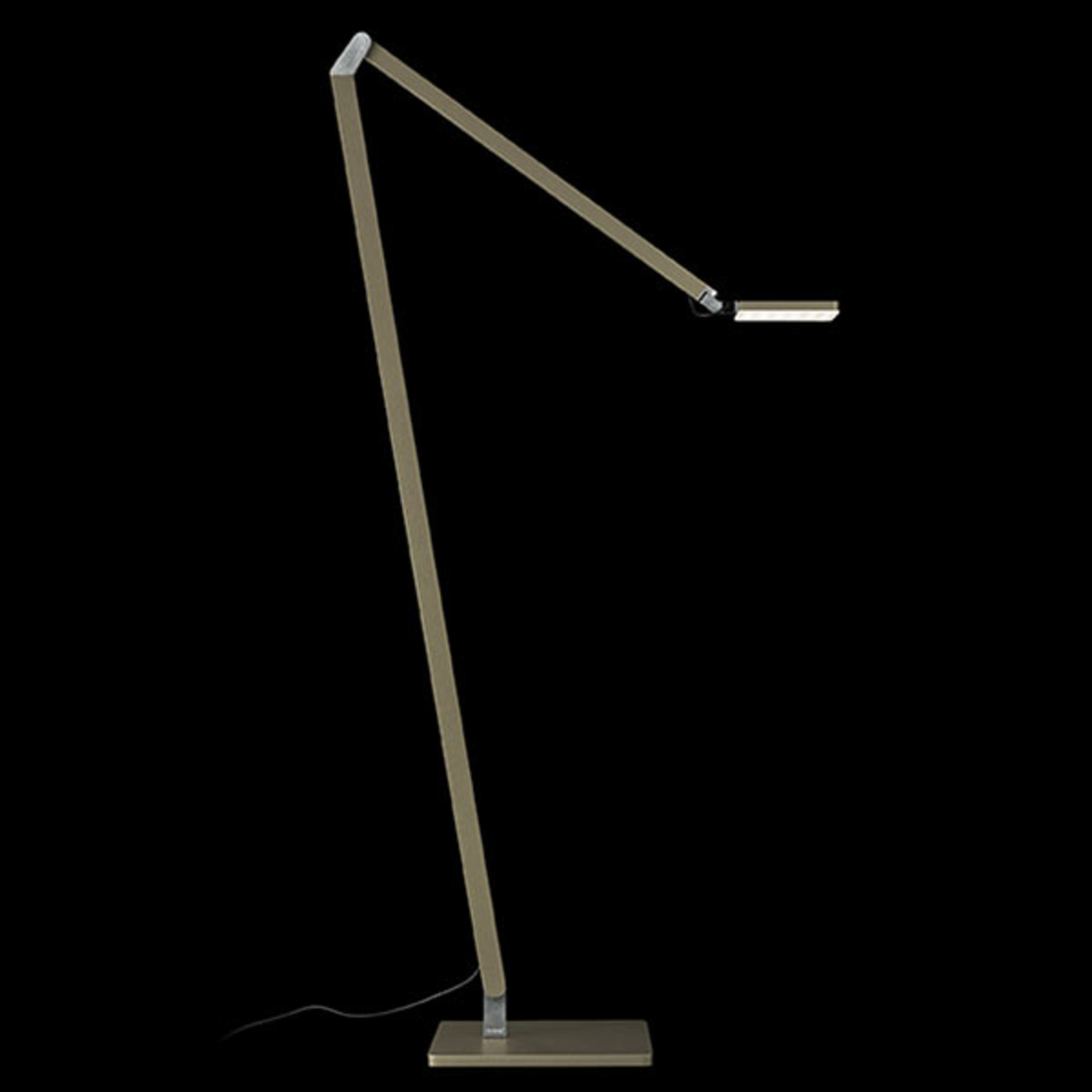 Nimbus Roxxane Home New LED reading lamp bronze, for Living / Dining Room, steel, aluminium, polycarbonate, 10.5 W, energy efficiency: A+, W: 23.5 cm, H: 108.3 cm