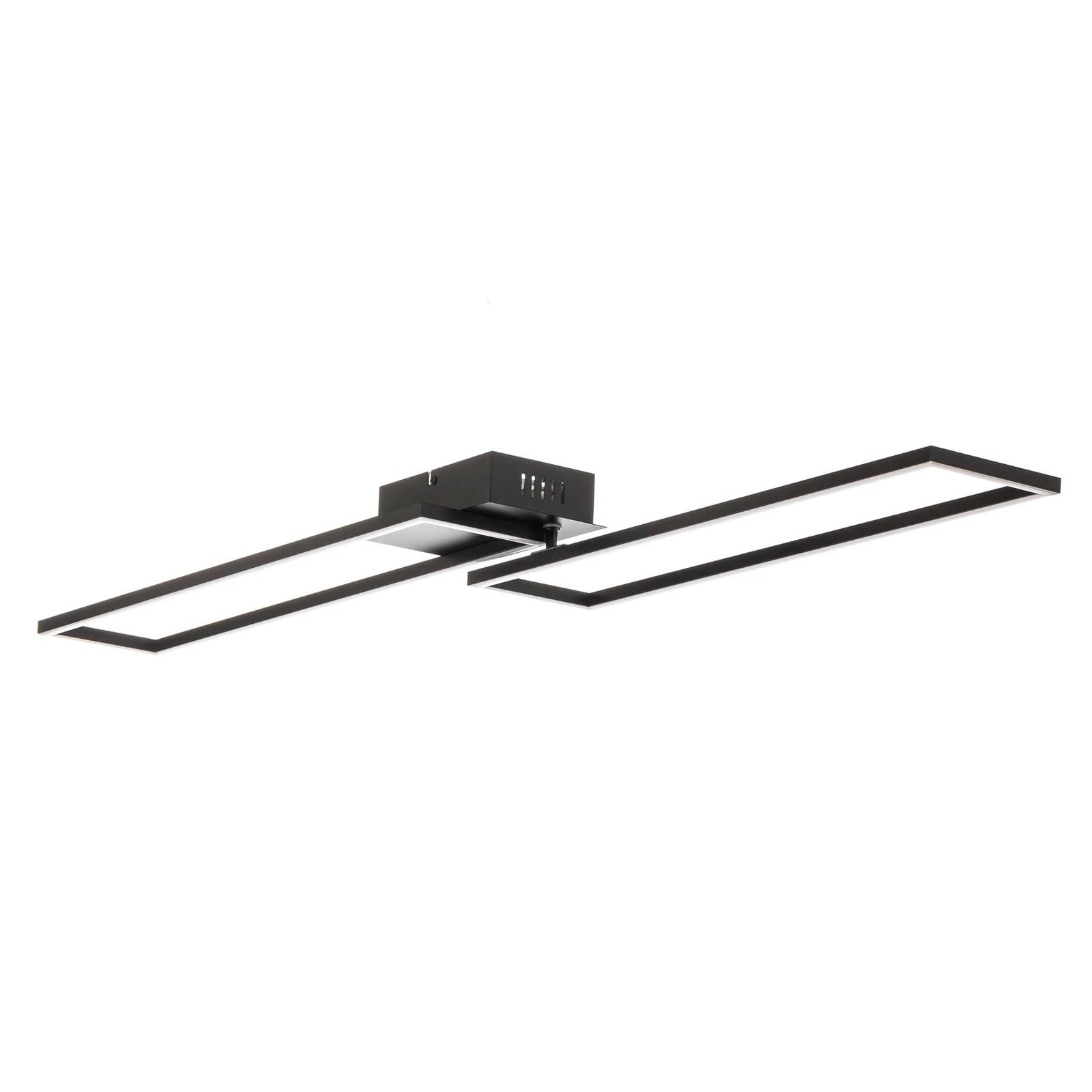 LED-Deckenlampe Frame, Fernbedienung, schwarz