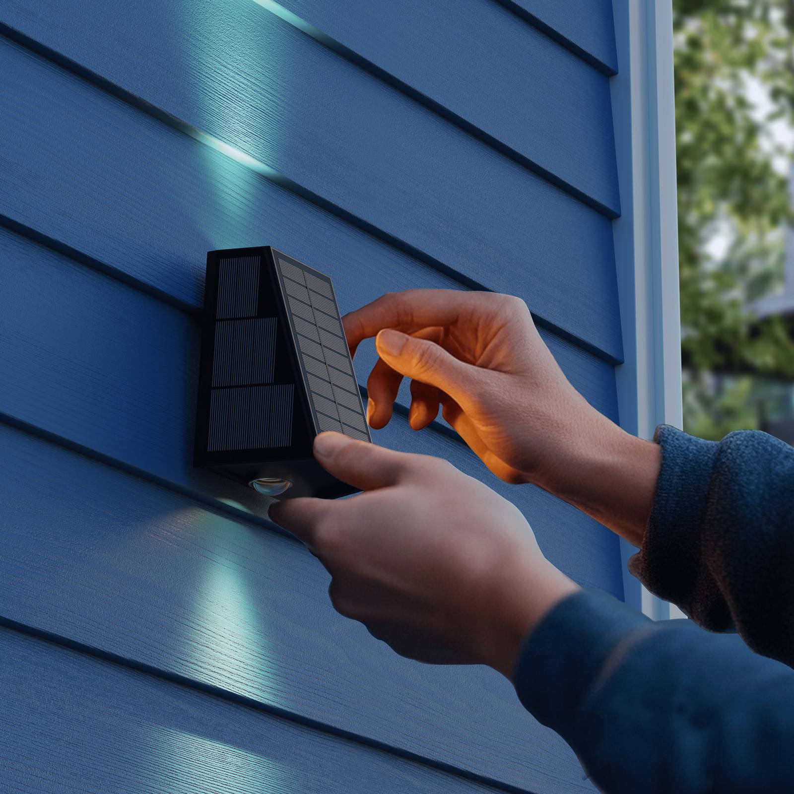 Calex Solar - kinkiet zewnętrzny LED Matera, up/down, czarny