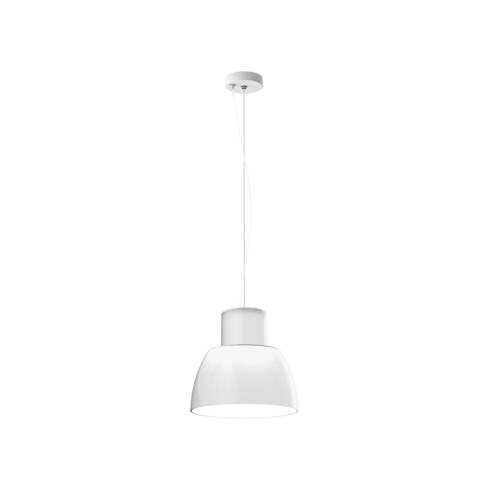 Lorosae Hängeleuchte, weiß, Ø 30 cm, Glas, E27 - Nemo