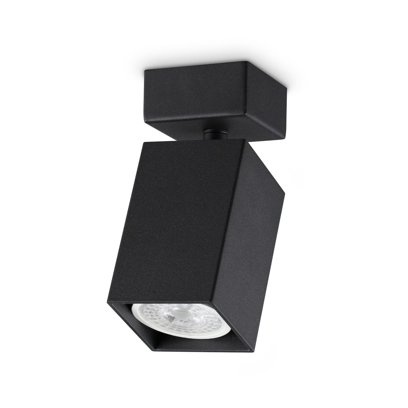 Ideal Lux Dynamite četvrtasti stropni reflektor, crni, duljina 5,7 cm - Dnevni boravak/blagovaonica - Moderan - Metal