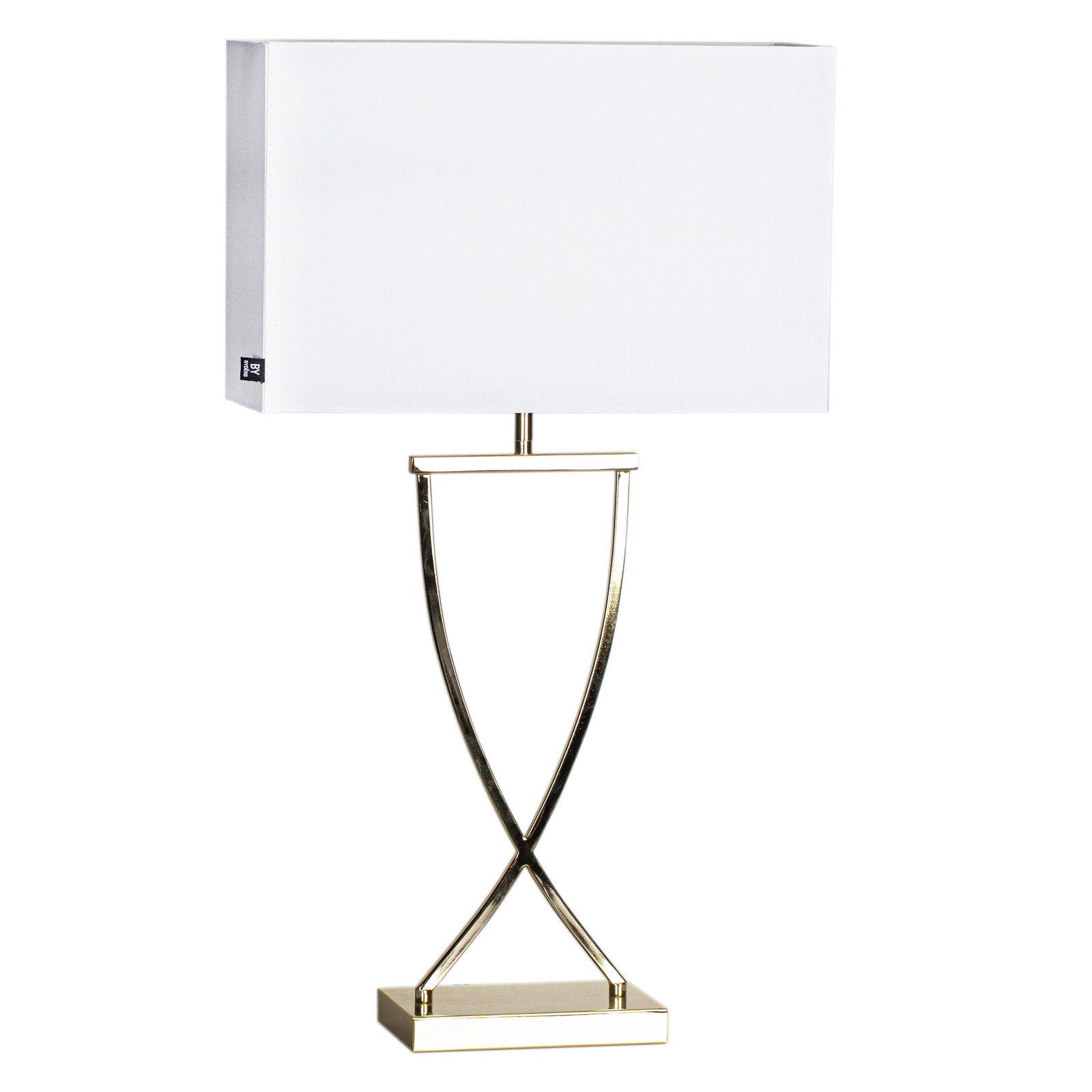 By Rydéns Omega bordslampa mässing/vit höjd 69cm