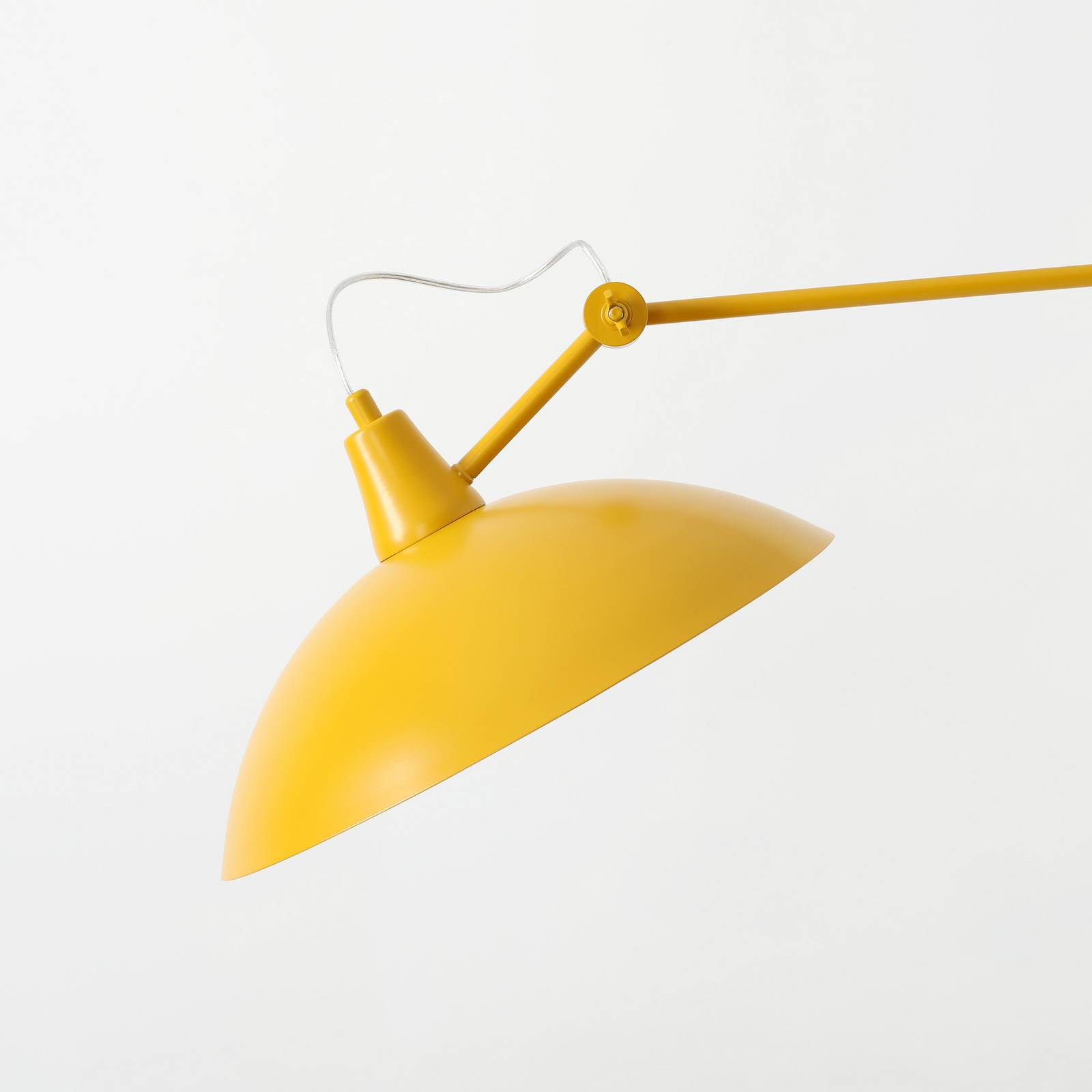 Żyrandol Melos, żółta, Ø 36 cm, metal