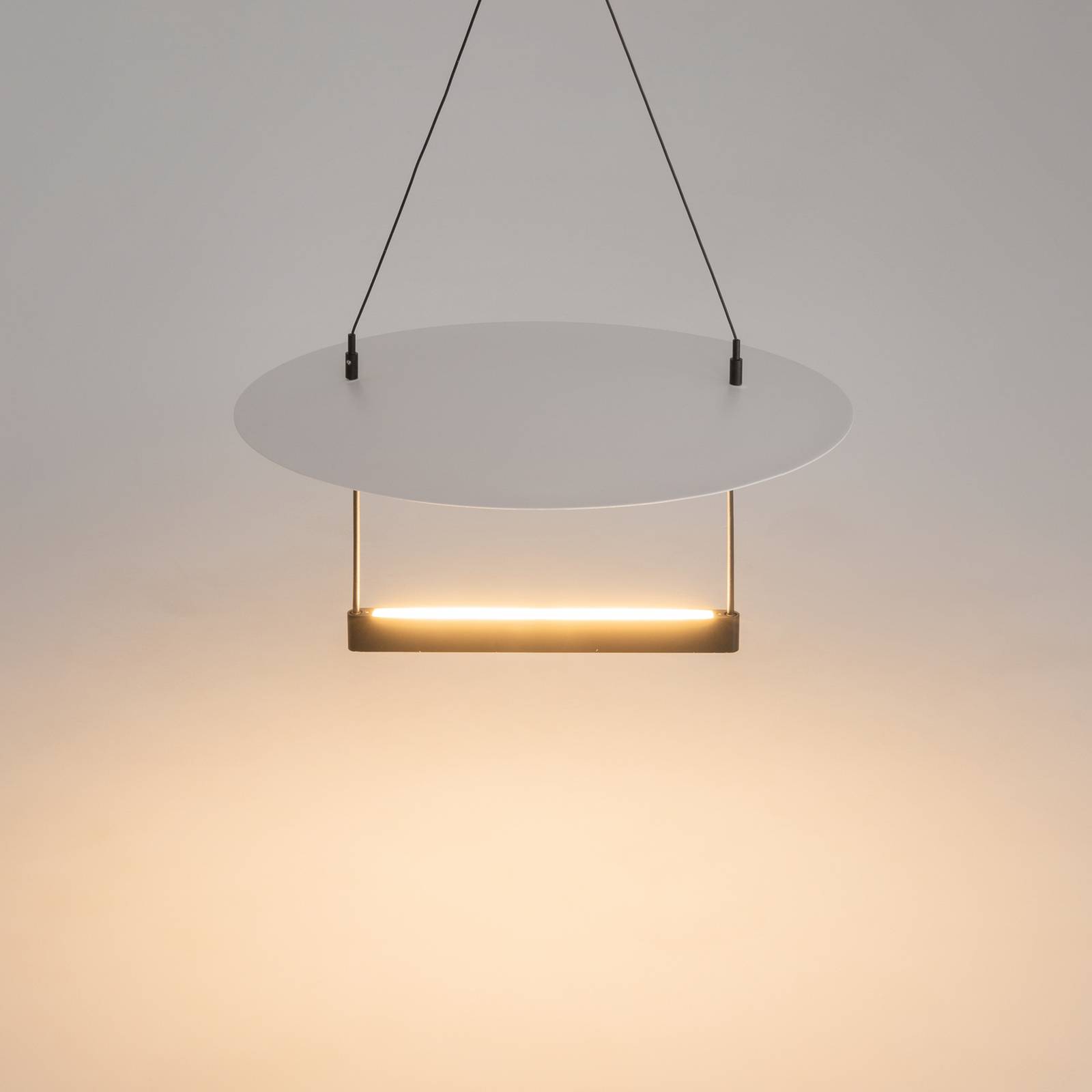 Lampa wisząca LED Maytoni Ambience, Ø 42 cm, czarny / biały