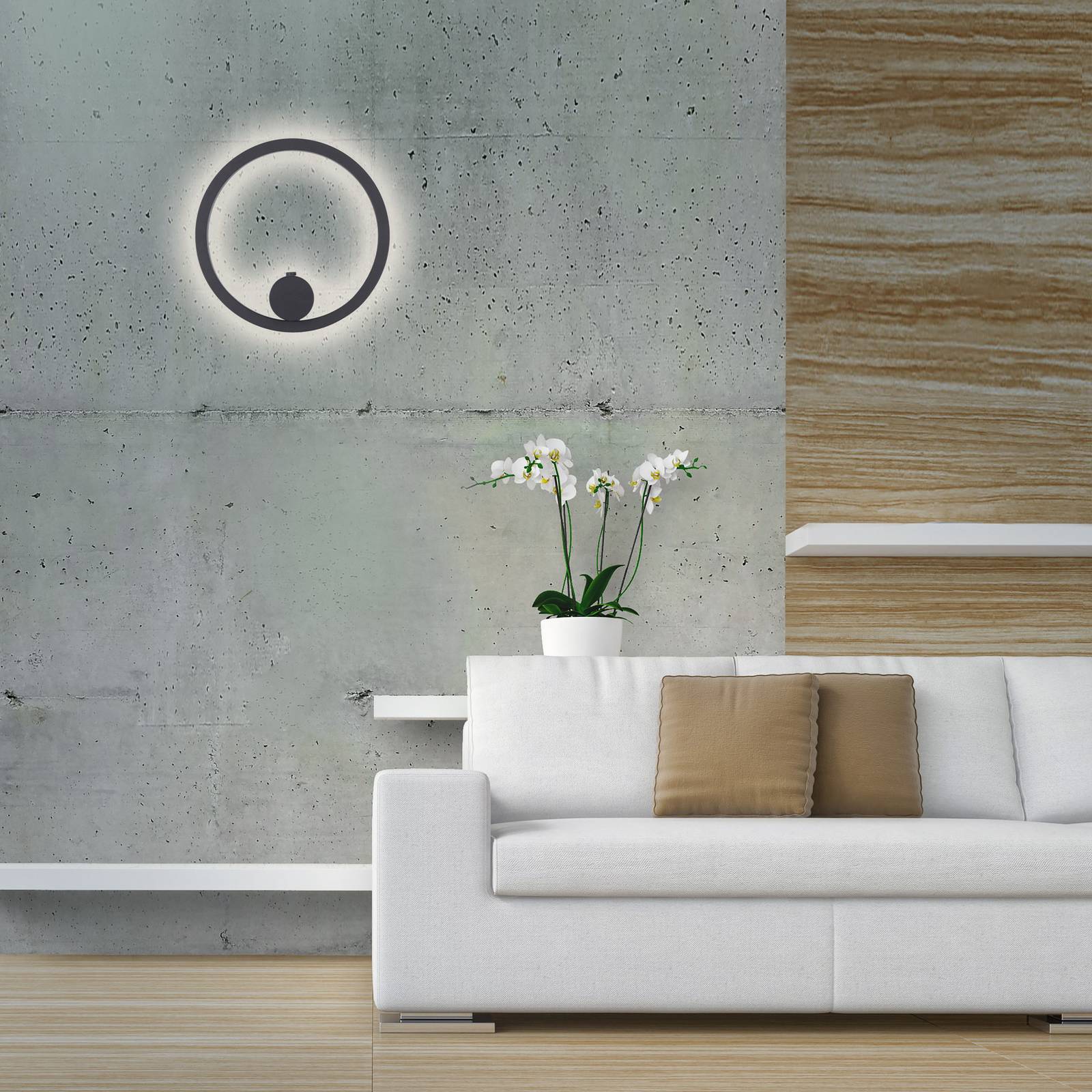 JUST LIGHT. LED-Akku-Wandleuchte Archie, schwarz, 3.000 K günstig online kaufen