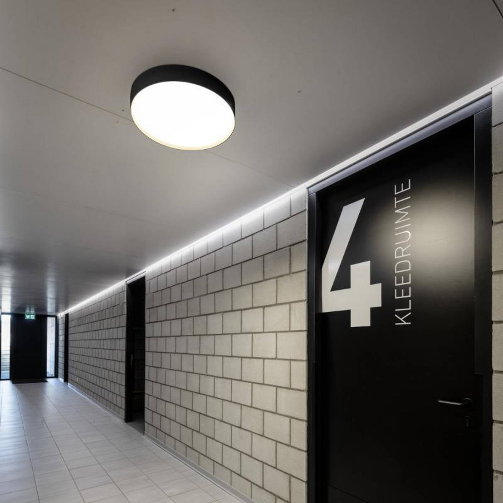 SLV Lampa sufitowa LED Decona, Ø 42 cm, czarno-złota