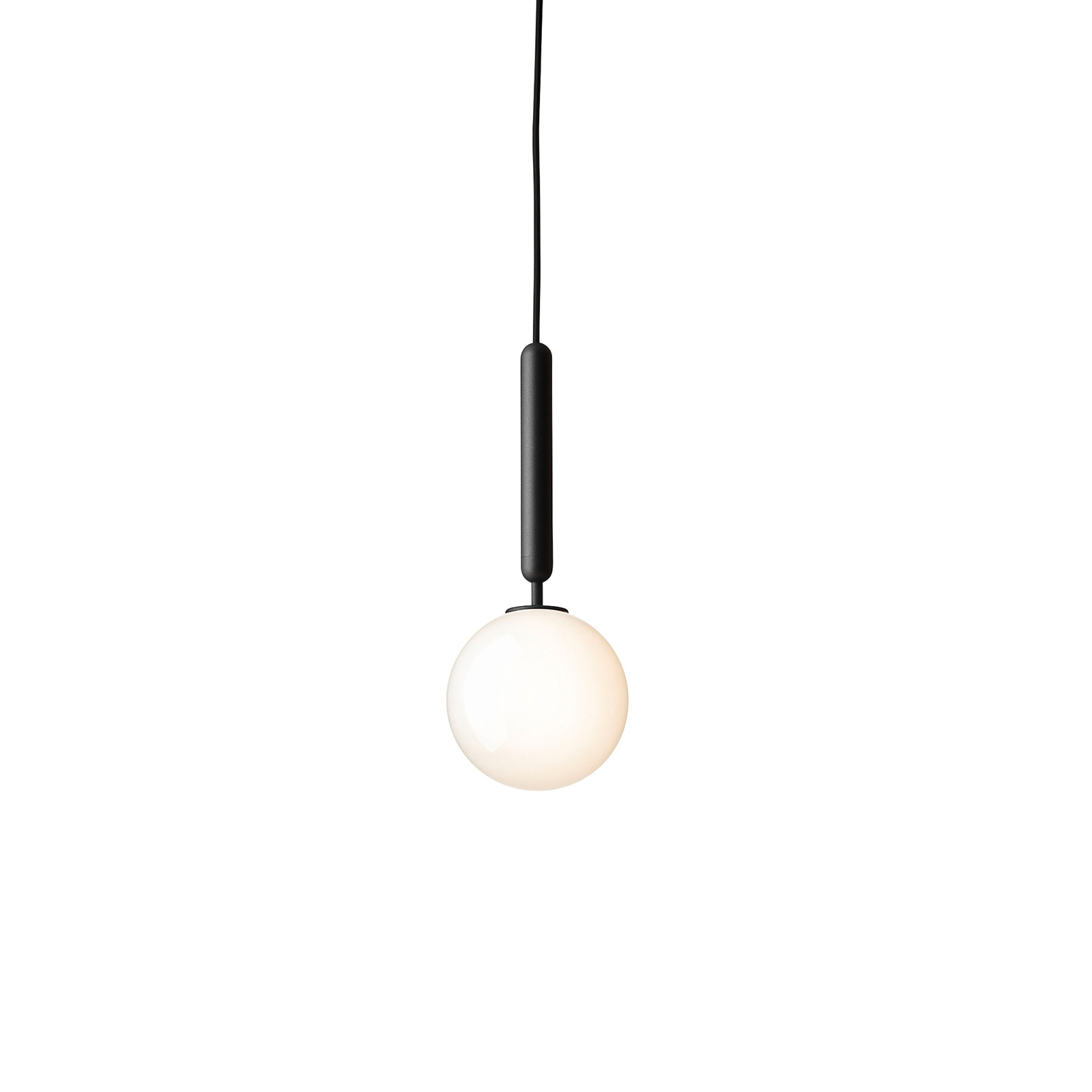 Nuura Miira 1 hængelampe, 1 lyskilde, grå/hvid
