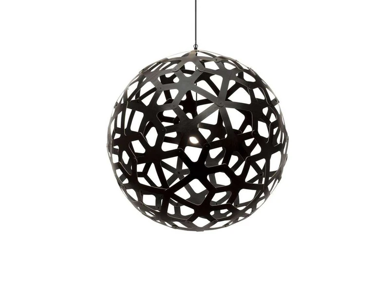 David Trubridge ltd - Coral Pendelleuchte Ø100 Schwarz 2 Seiten David Trubridge